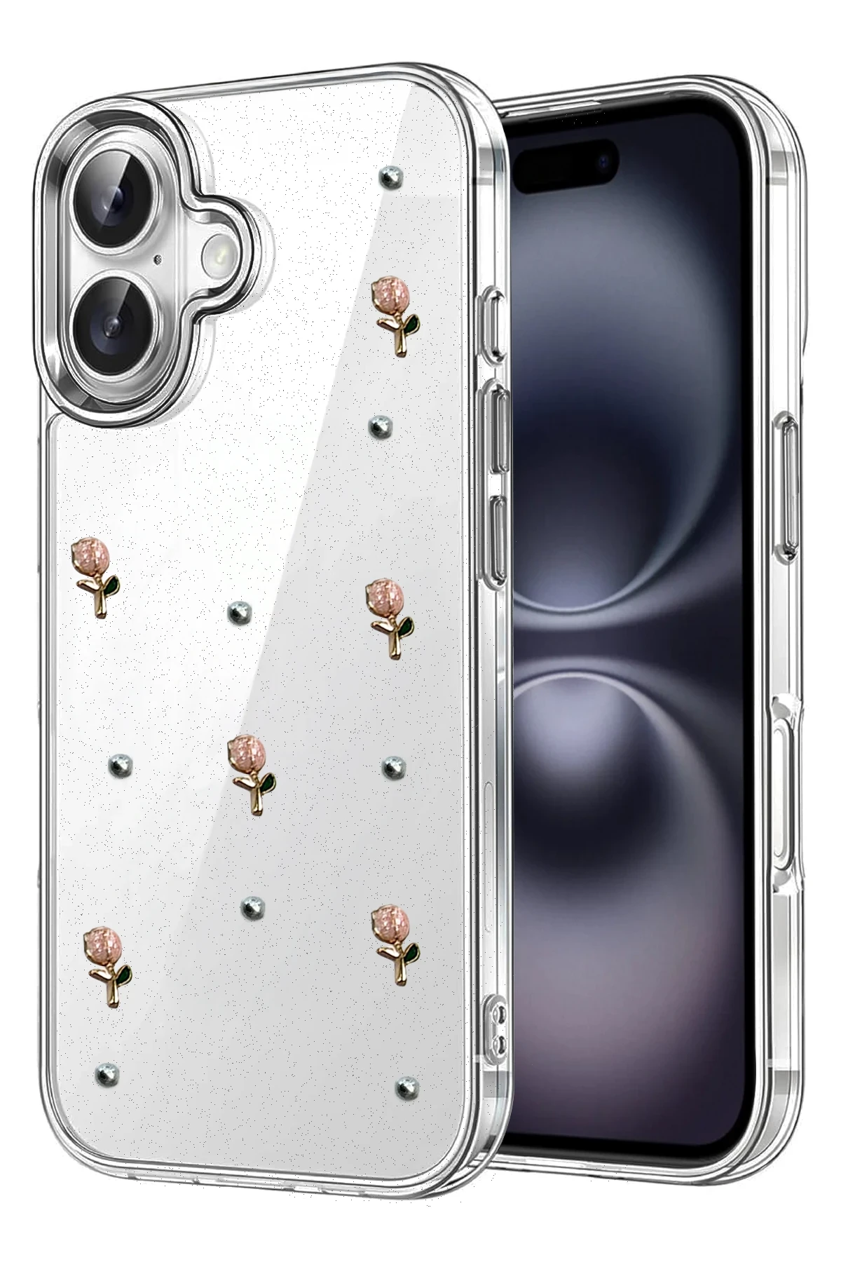 Newface Apple iPhone 16 Plus Fiyonk Desenli Kapak - Desen 6