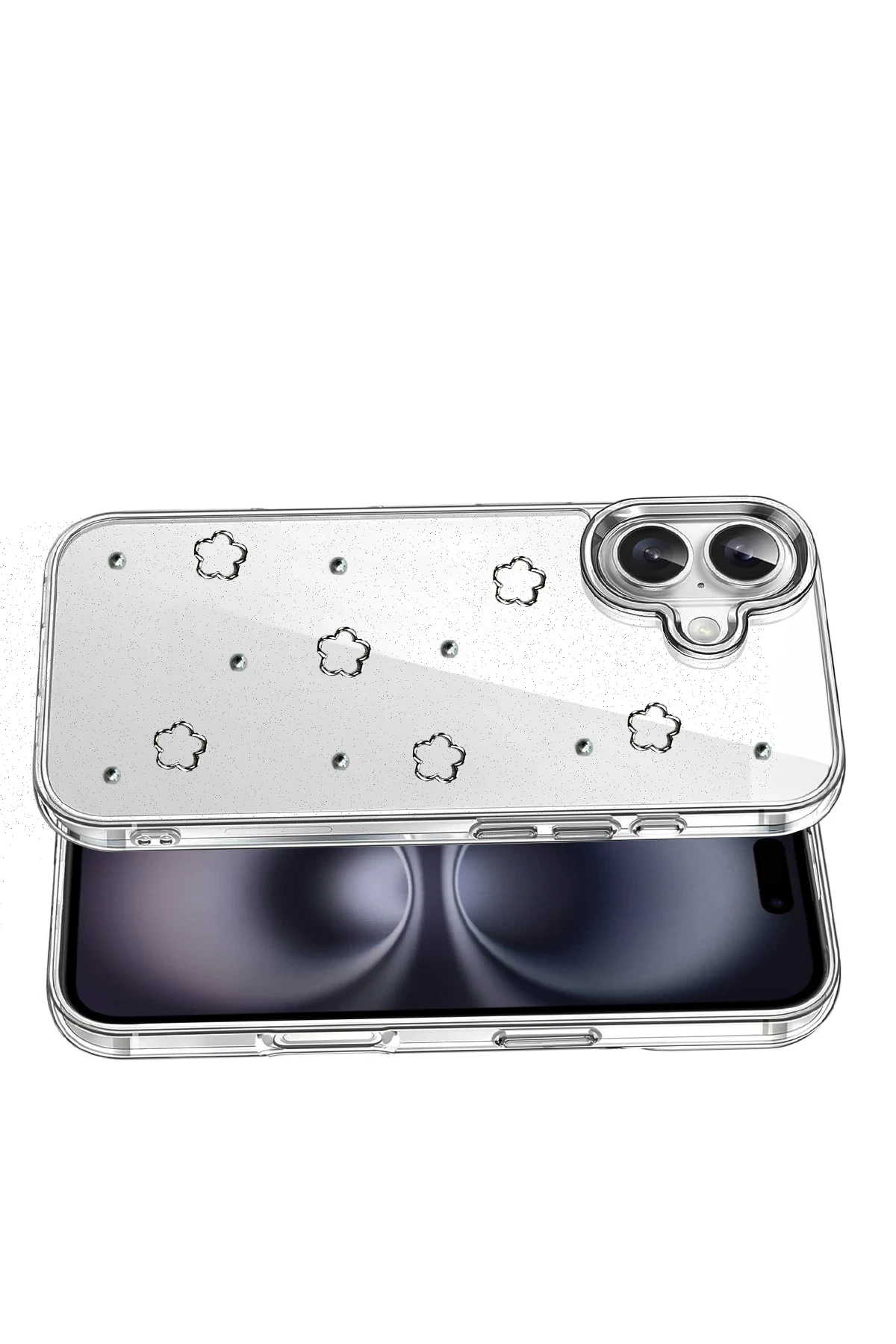 Newface Apple iPhone 16 Fiyonk Desenli Kapak - Desen 2