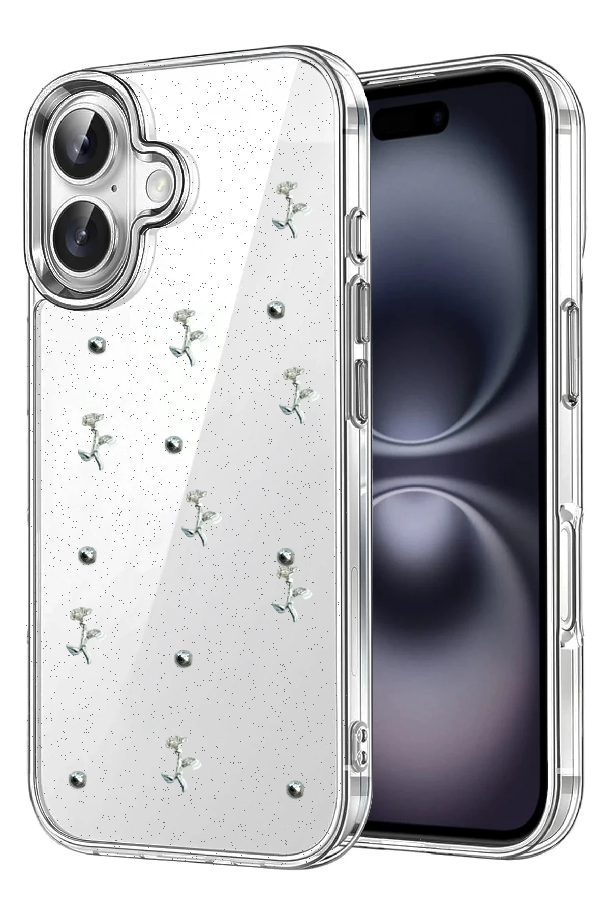 Newface Apple iPhone 16 Fiyonk Desenli Kapak - Desen 4