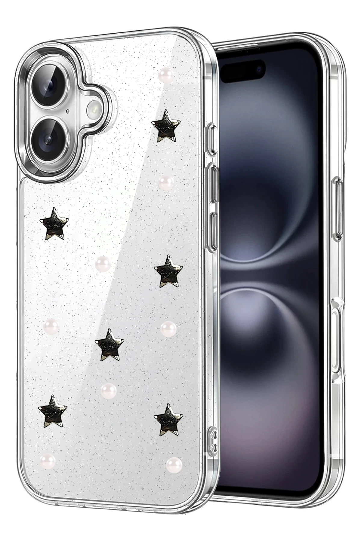 Newface Apple iPhone 16 Fiyonk Desenli Kapak - Desen 7