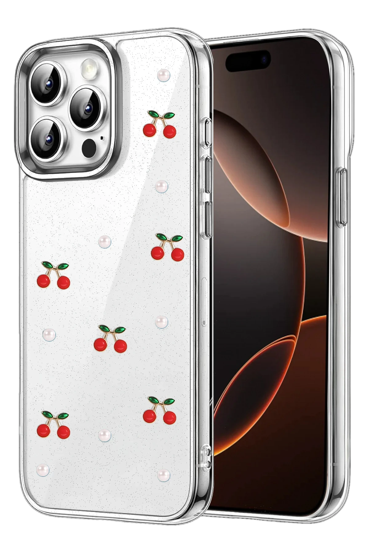 Newface Apple iPhone 15 Pro Fiyonk Desenli Kapak - Desen 9