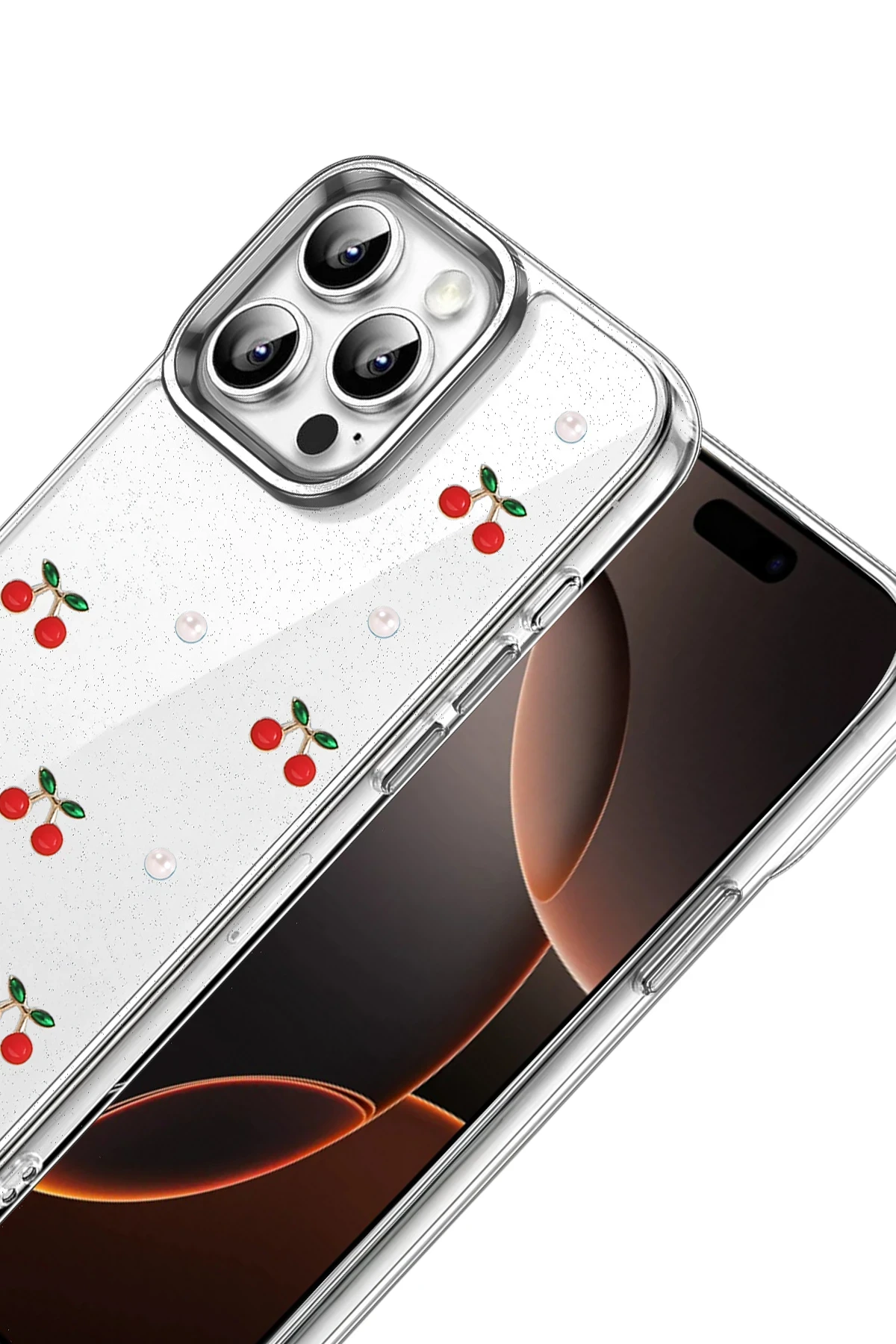 Newface Apple iPhone 15 Pro Fiyonk Desenli Kapak - Desen 9