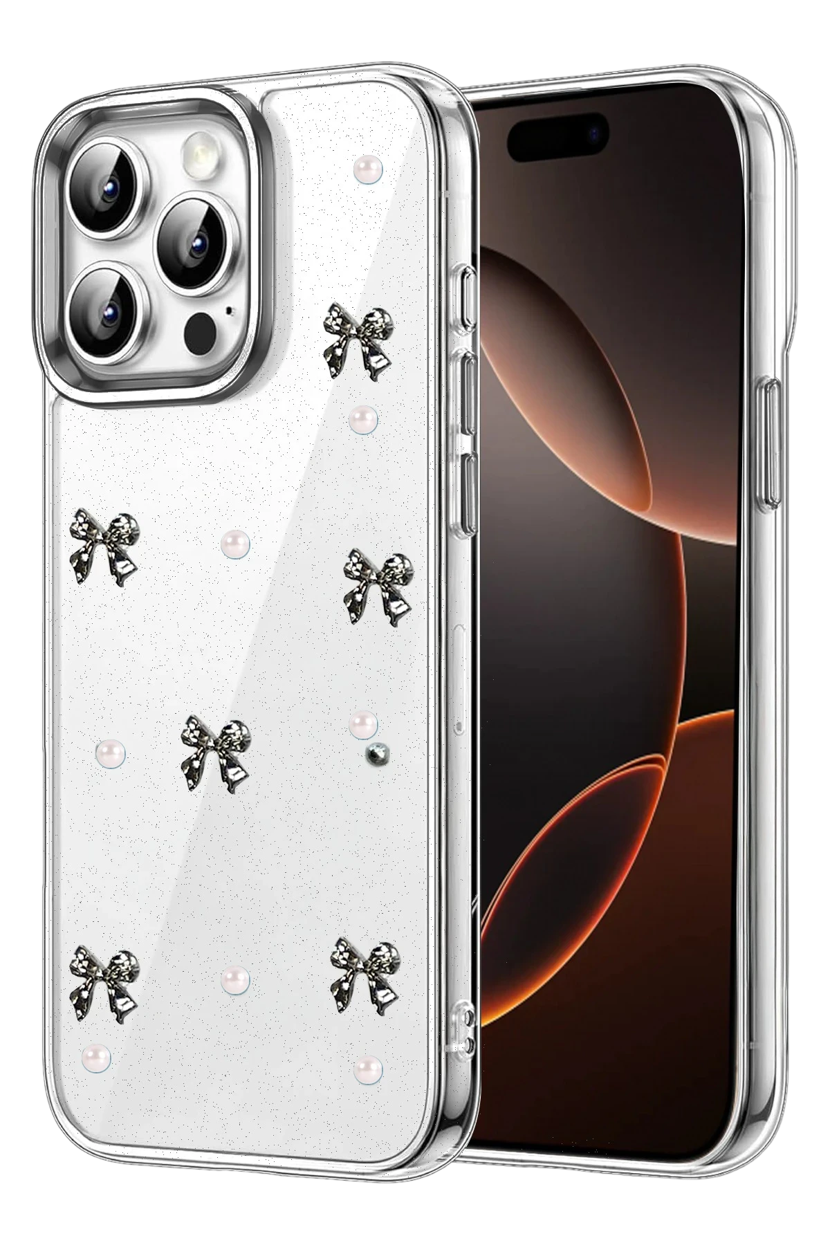 Newface Apple iPhone 15 Pro Fiyonk Desenli Kapak - Desen 8