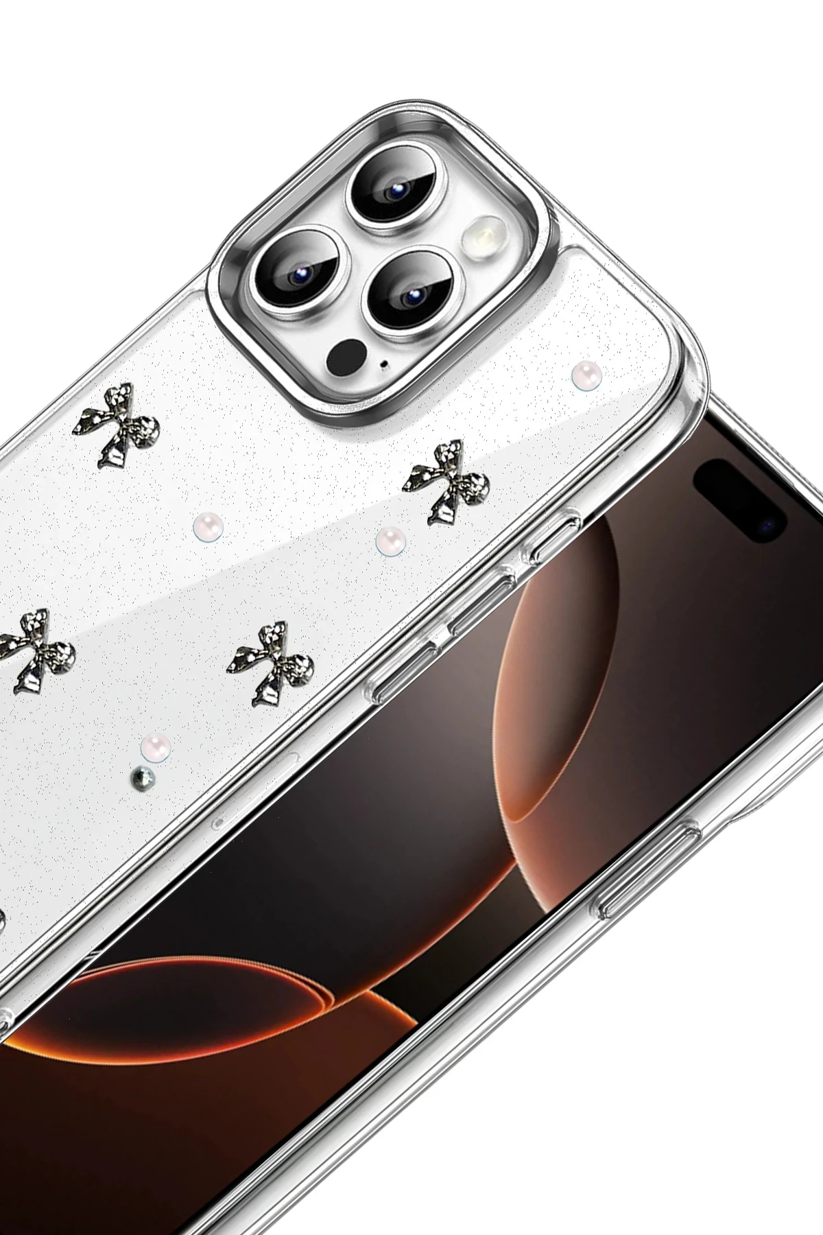 Newface Apple iPhone 15 Pro Fiyonk Desenli Kapak - Desen 8