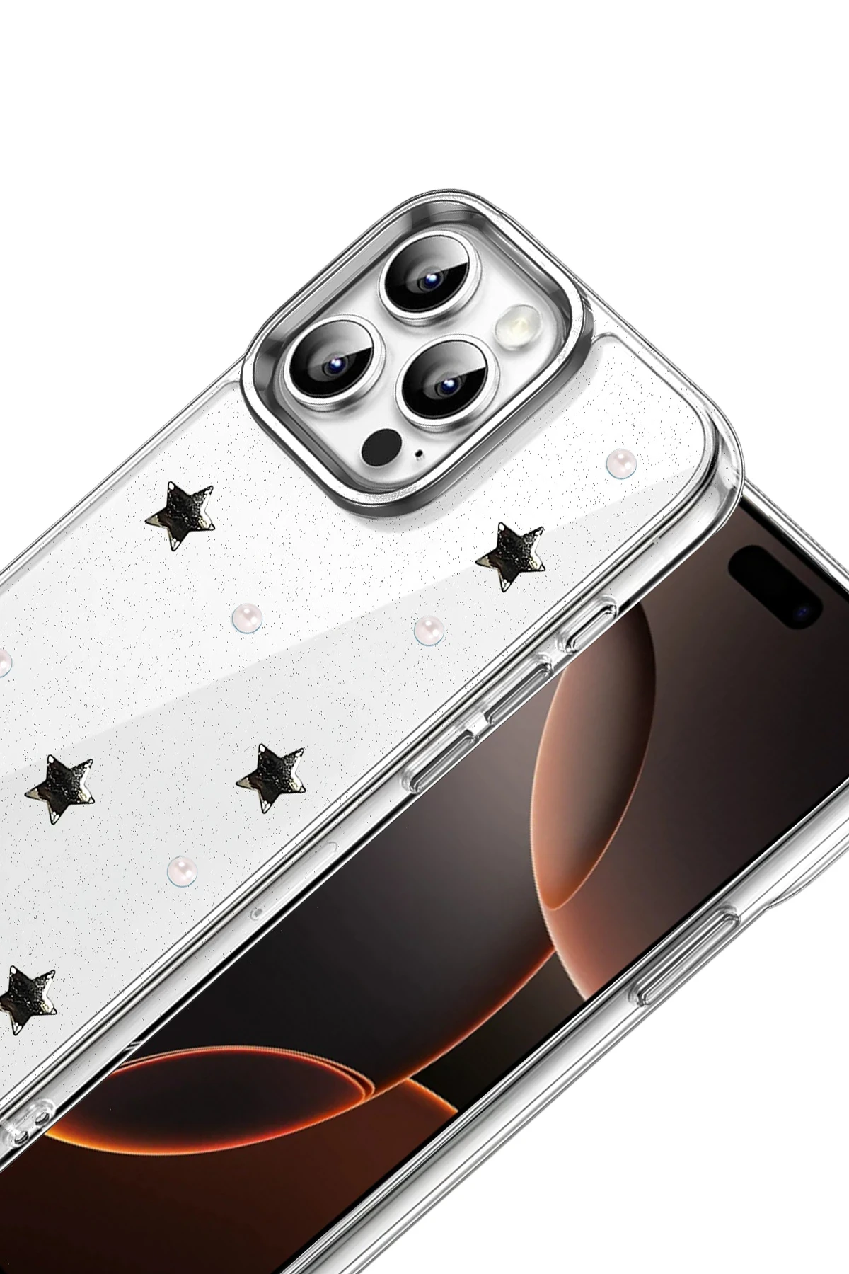 Newface Apple iPhone 15 Pro Fiyonk Desenli Kapak - Desen 7