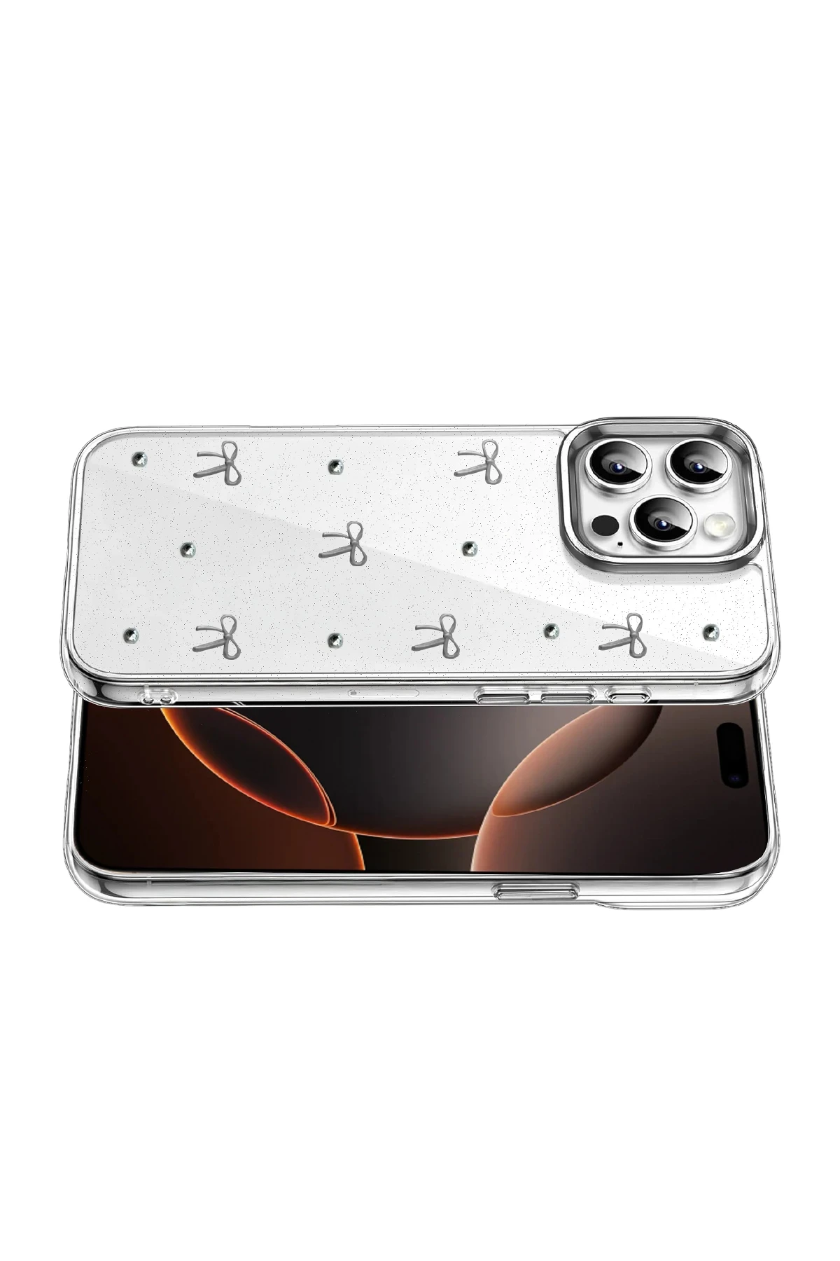 Newface Apple iPhone 15 Pro Fiyonk Desenli Kapak - Desen 5