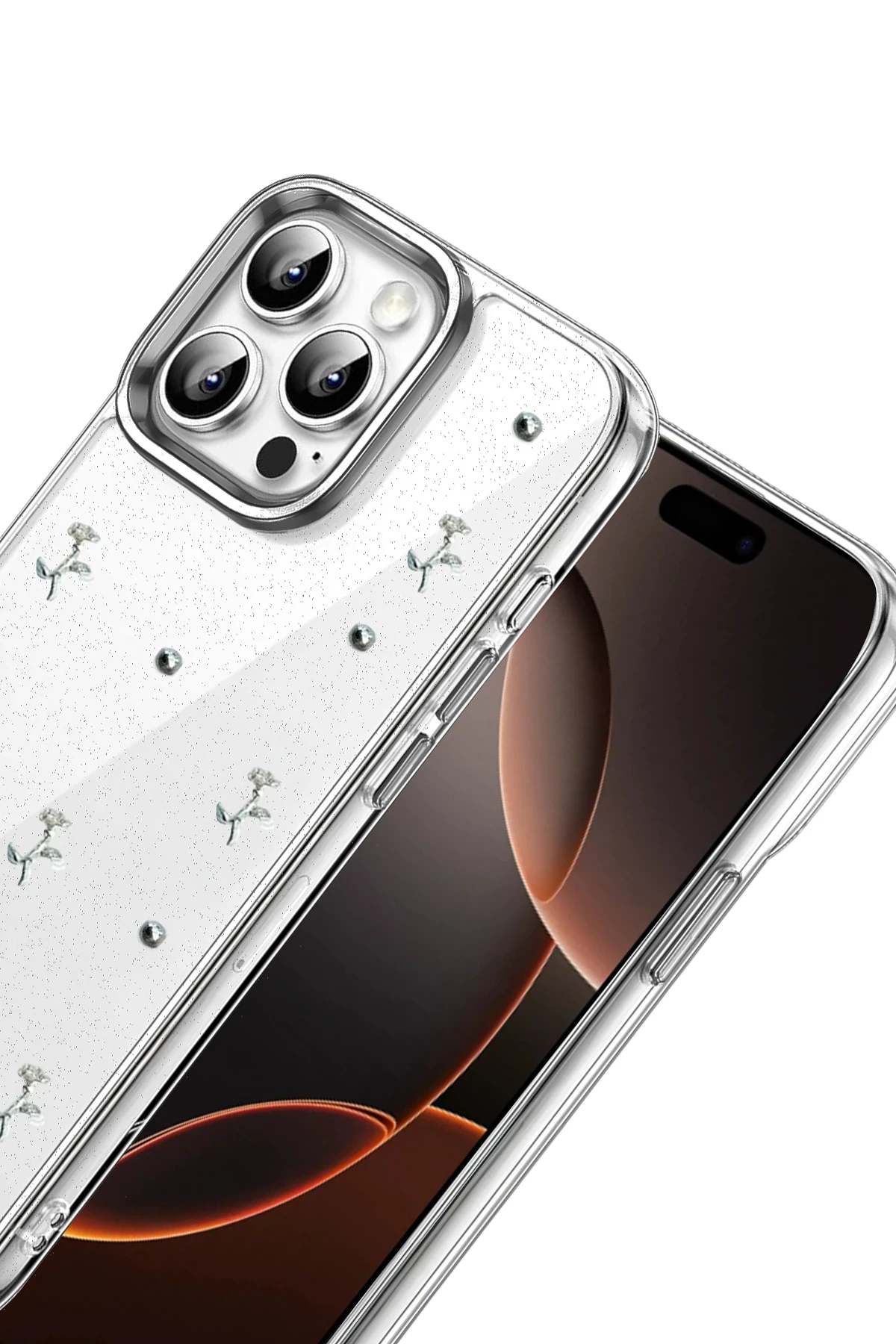 Newface Apple iPhone 15 Pro Fiyonk Desenli Kapak - Desen 4