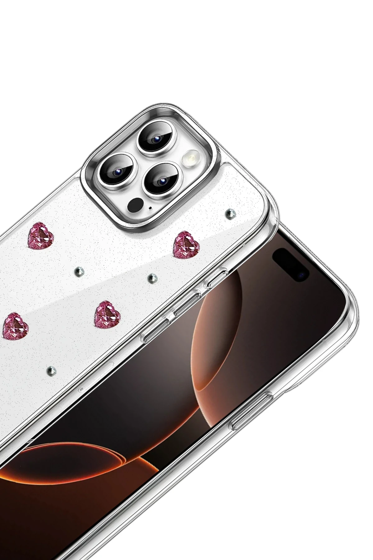 Newface Apple iPhone 15 Pro Fiyonk Desenli Kapak - Desen 3