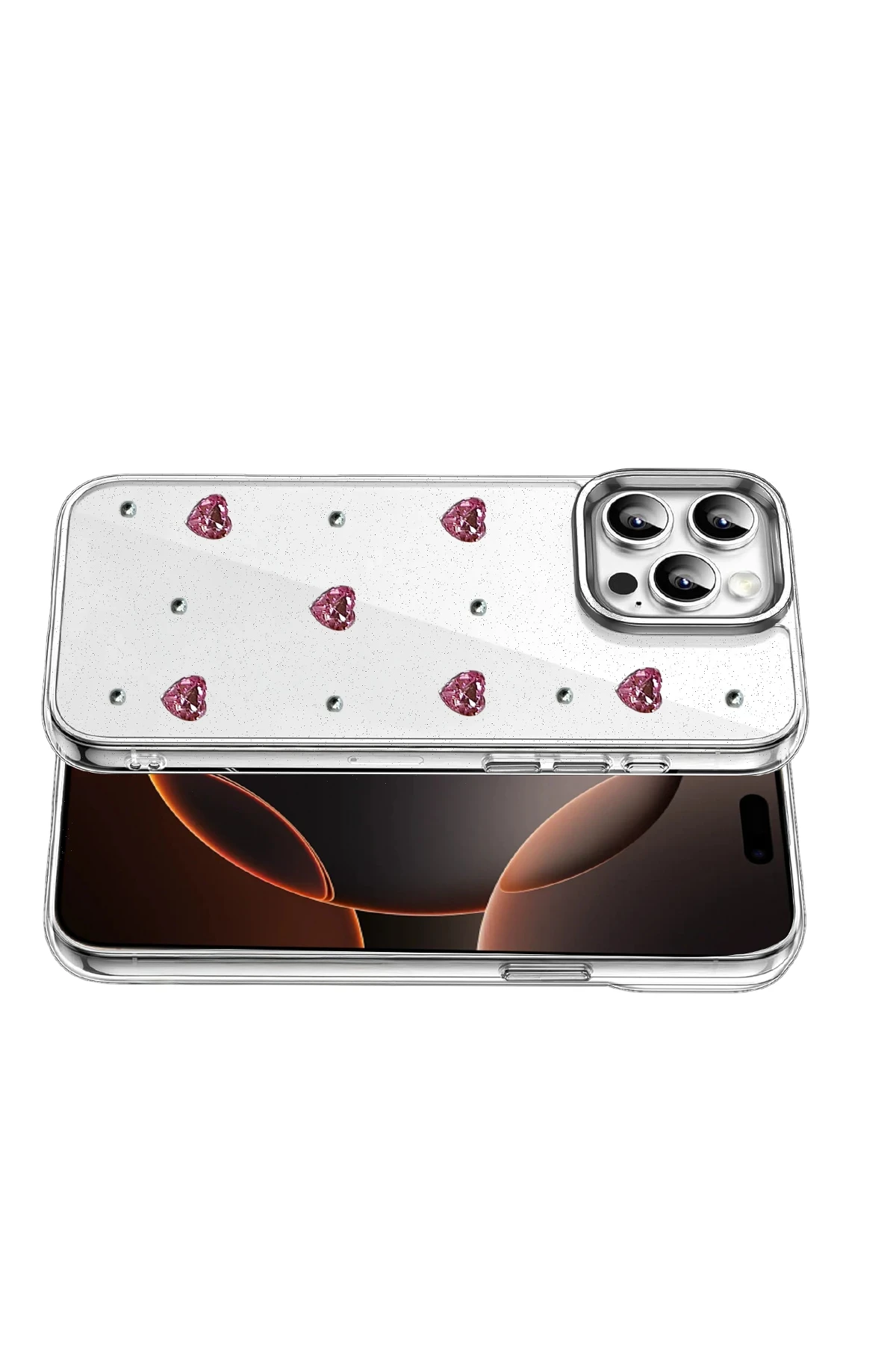 Newface Apple iPhone 15 Pro Fiyonk Desenli Kapak - Desen 3