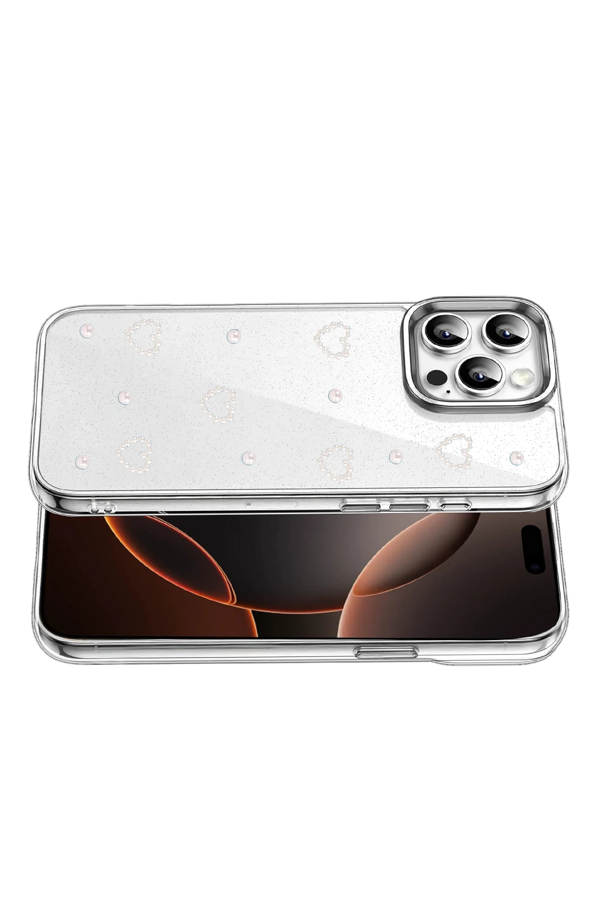 Newface Apple iPhone 14 Pro Max Fiyonk Desenli Kapak - Desen 10