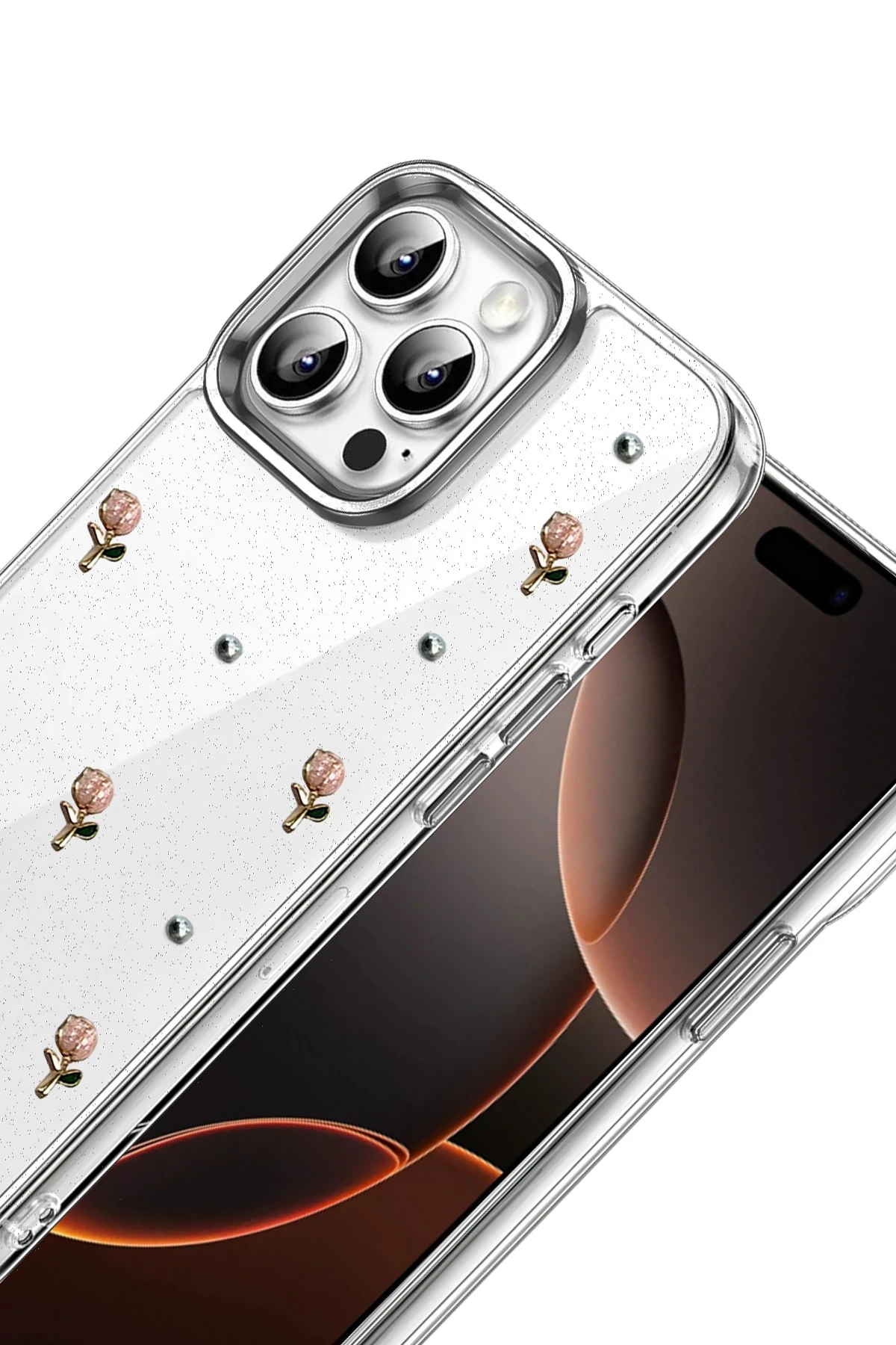 Newface Apple iPhone 14 Pro Max Fiyonk Desenli Kapak - Desen 6