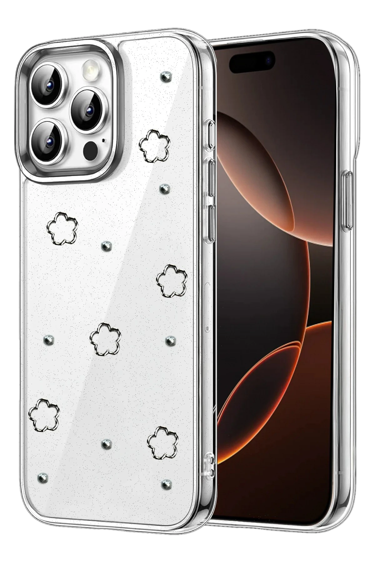 Newface Apple iPhone 14 Pro Max Fiyonk Desenli Kapak - Desen 2