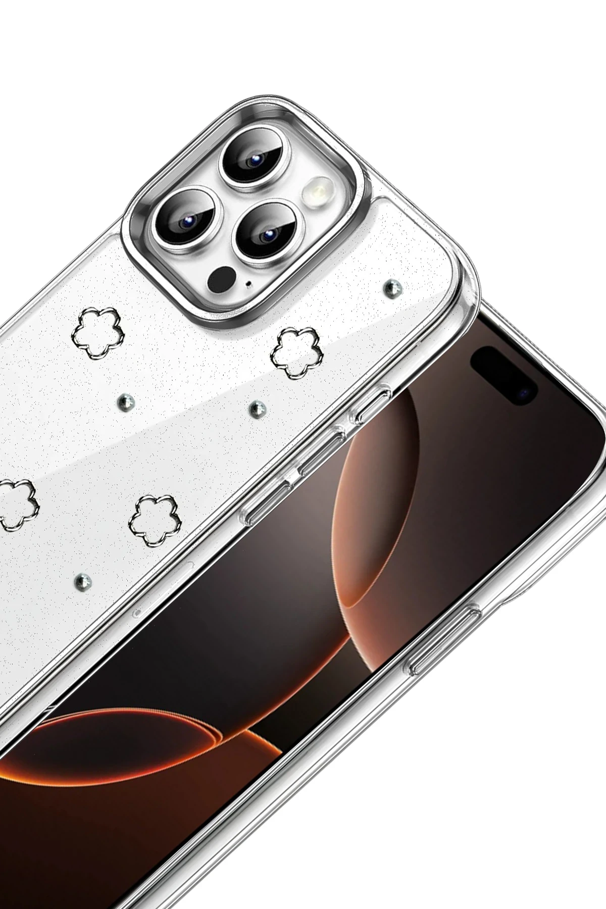 Newface Apple iPhone 14 Pro Max Fiyonk Desenli Kapak - Desen 2