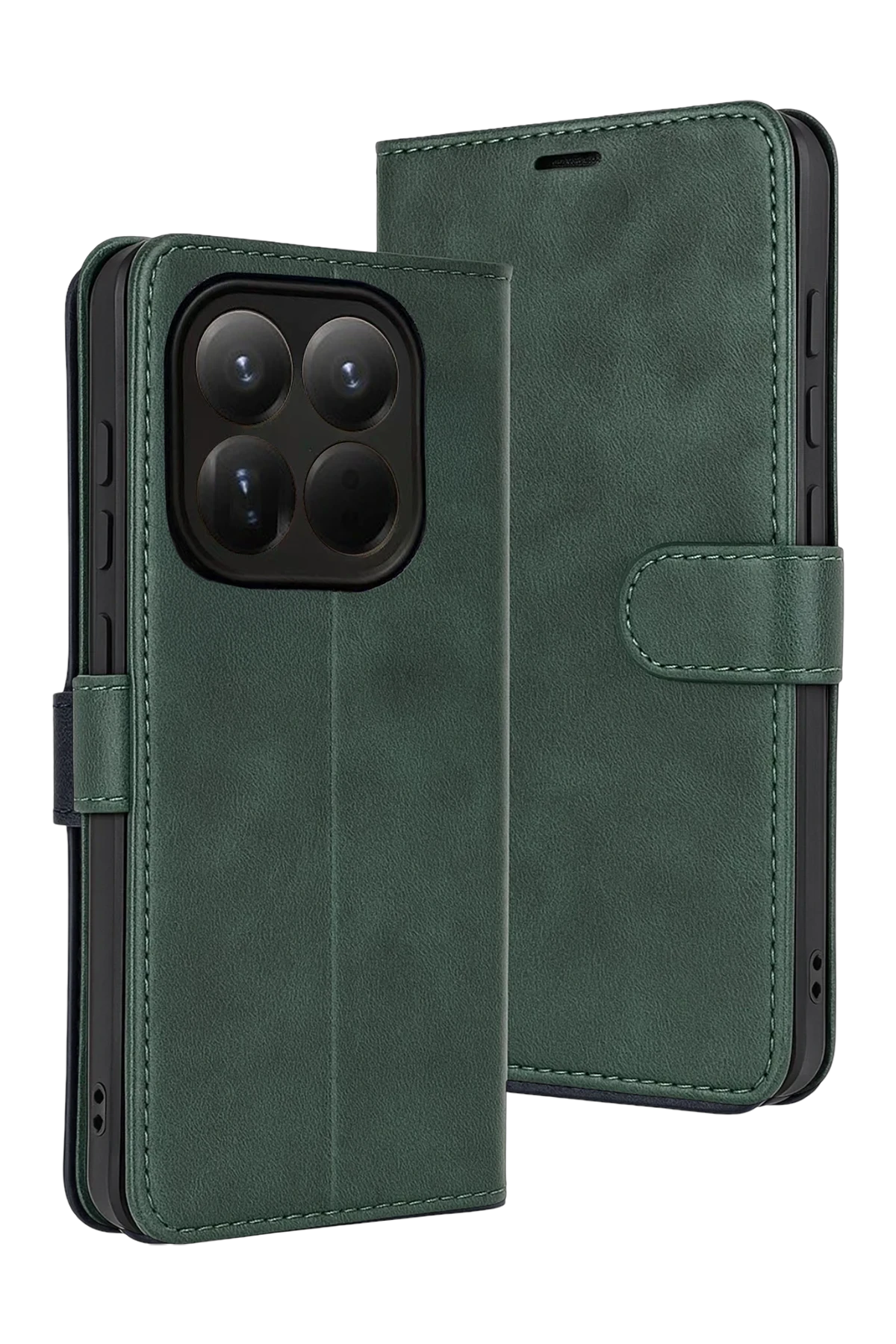 Newface Xiaomi Mi 15T Trend S Plus Kapaklı Kılıf - Yeşil