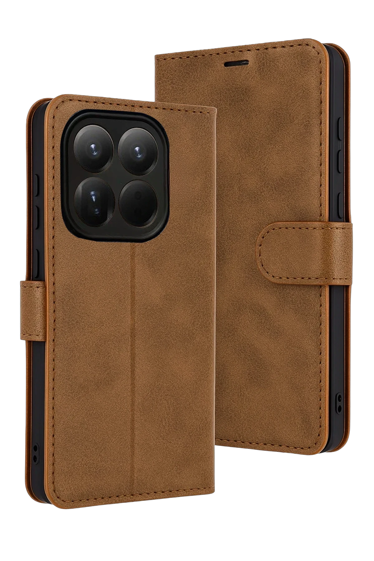Newface Xiaomi Mi 15T Trend S Plus Kapaklı Kılıf - Taba