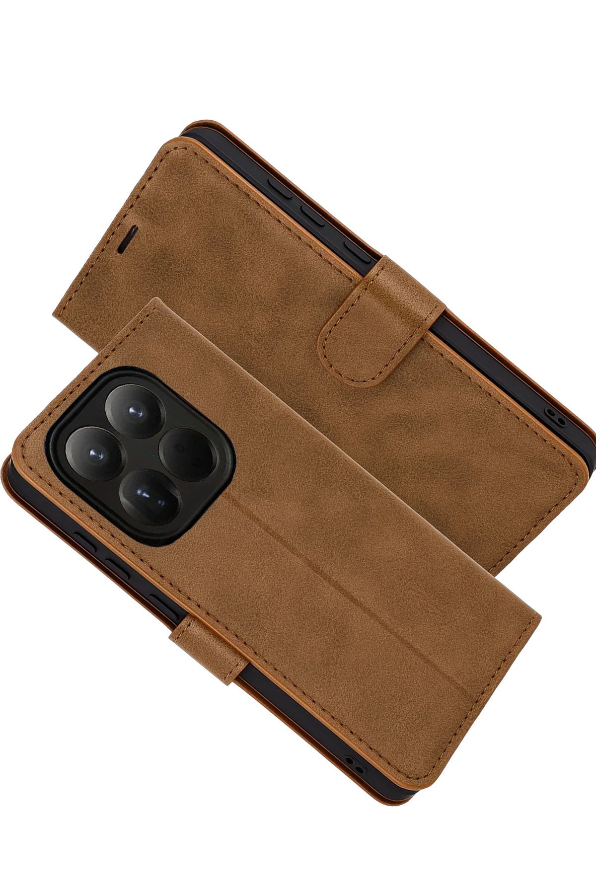 Newface Xiaomi Mi 15T Trend S Plus Kapaklı Kılıf - Taba