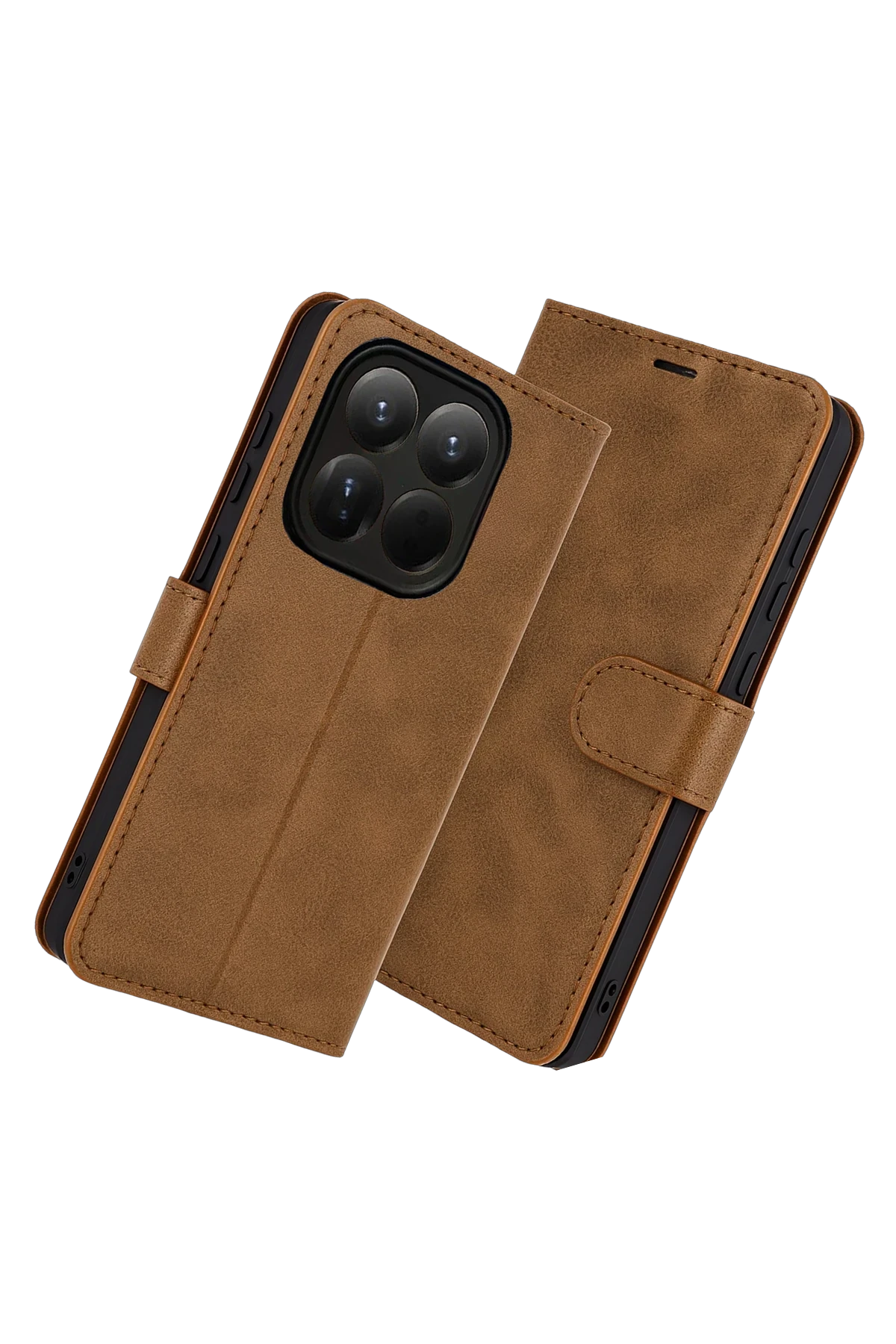 Newface Xiaomi Mi 15T Trend S Plus Kapaklı Kılıf - Taba