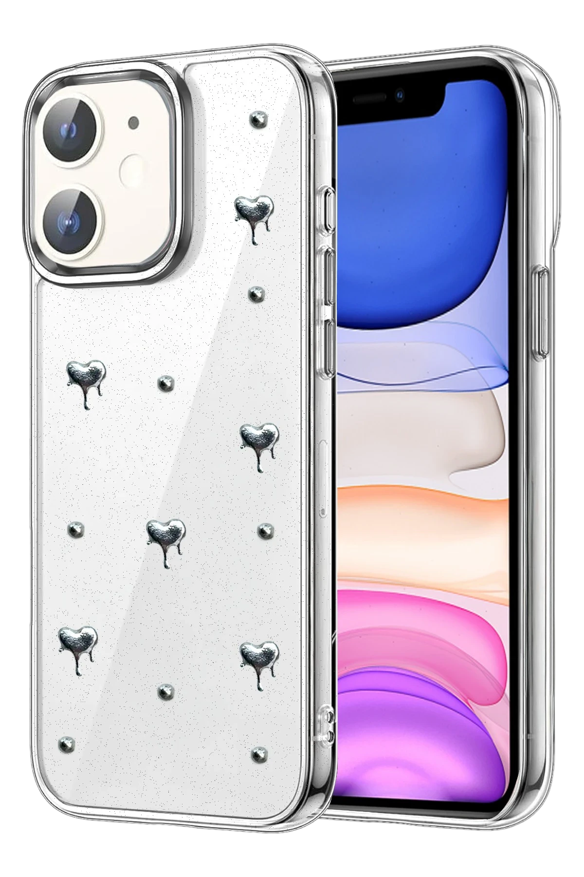 Newface Apple iPhone 11 Fiyonk Desenli Kapak - Desen 1