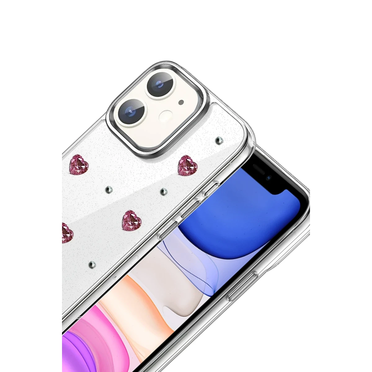 Apple iPhone 11 Fiyonk Desenli Kapak - Desen 3
