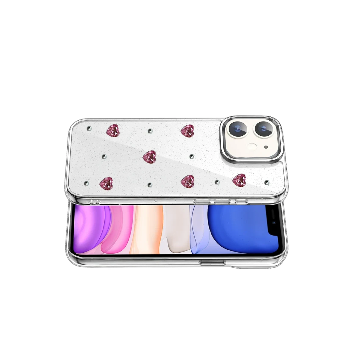 Apple iPhone 11 Fiyonk Desenli Kapak - Desen 3