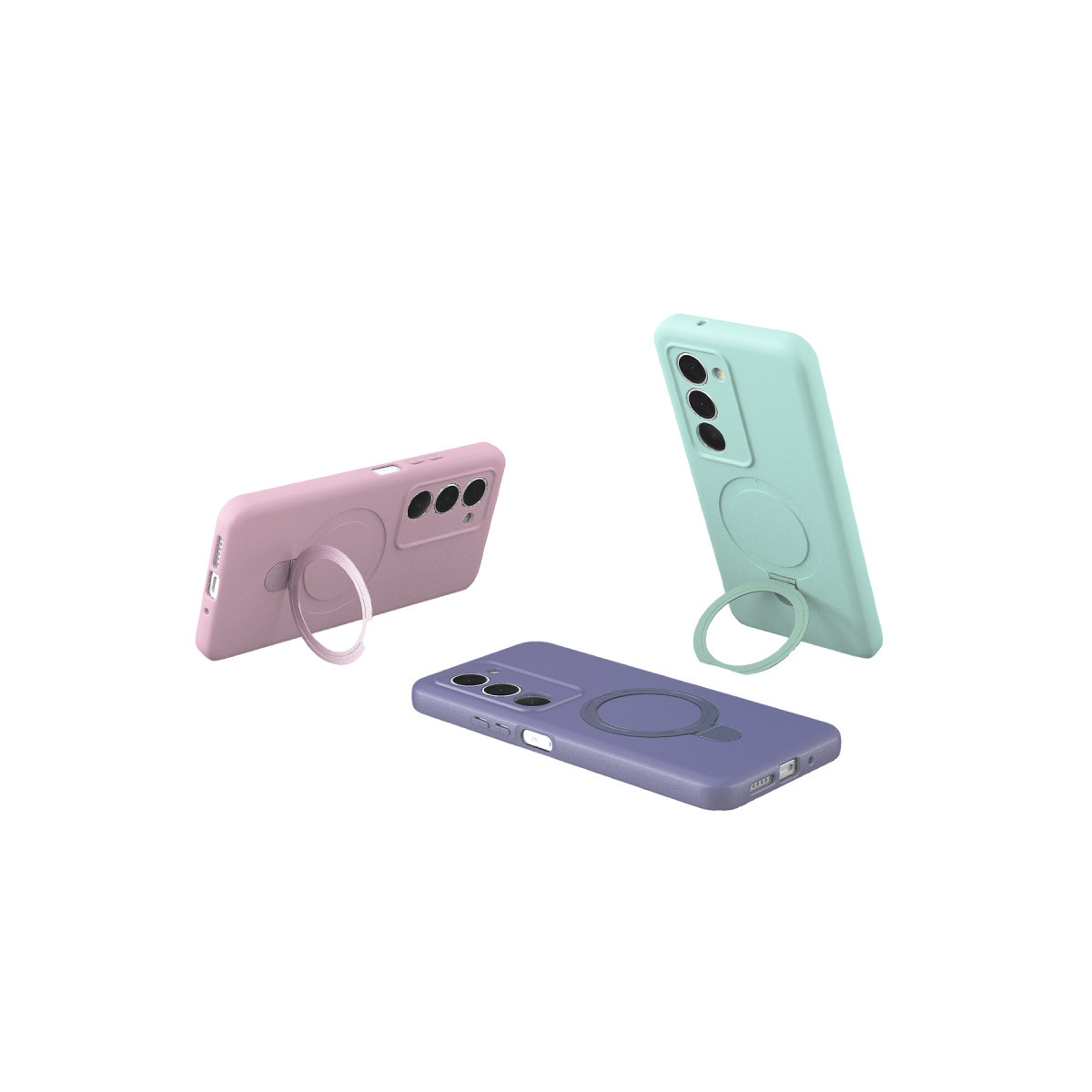Newface Xiaomi Redmi 15 4G Regal Magsafe Standlı Kapak - Açık Pembe — görsel 12