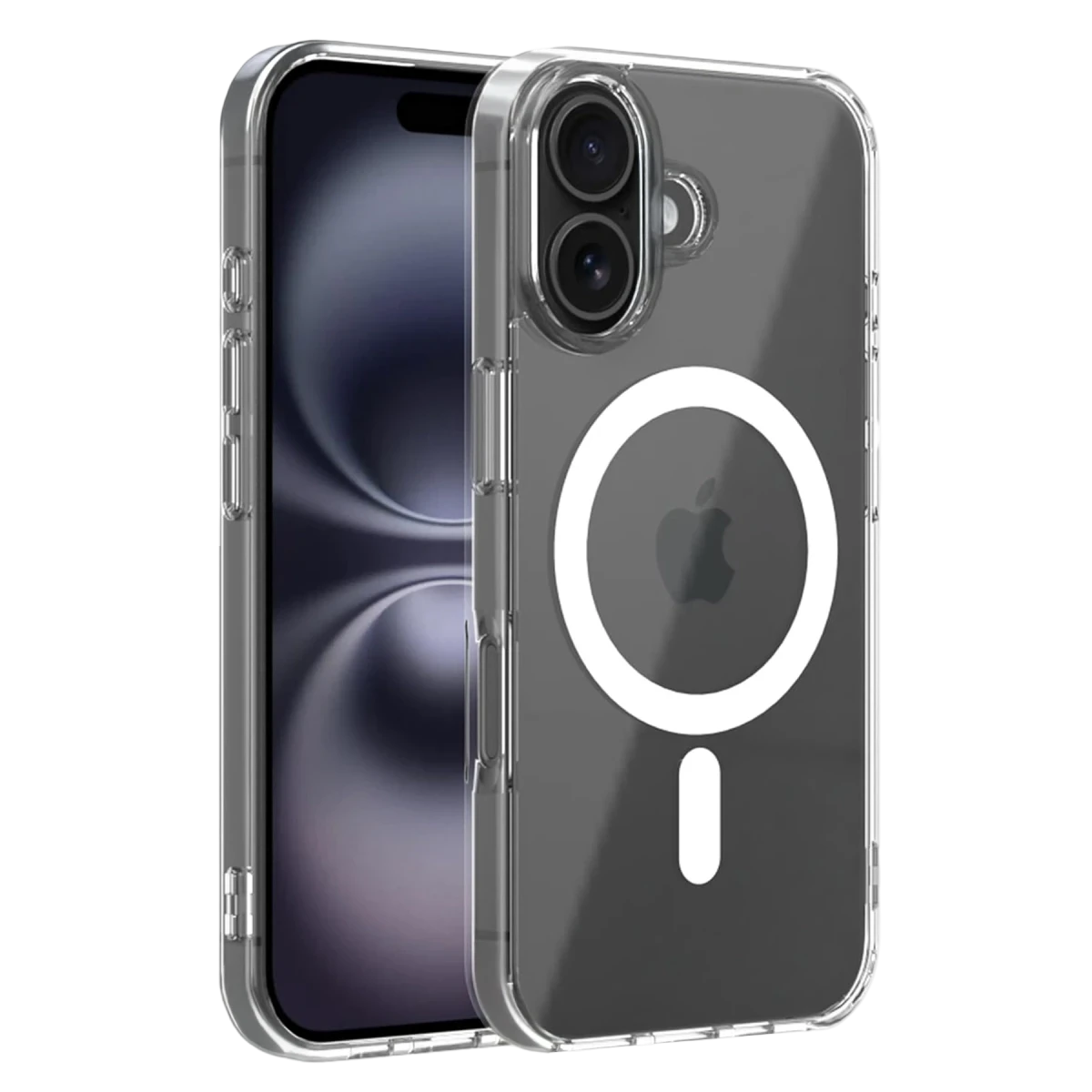 Newface Apple iPhone 16 Combo Sert Şeffaf Magsafe Kapak - Şeffaf — görsel 4
