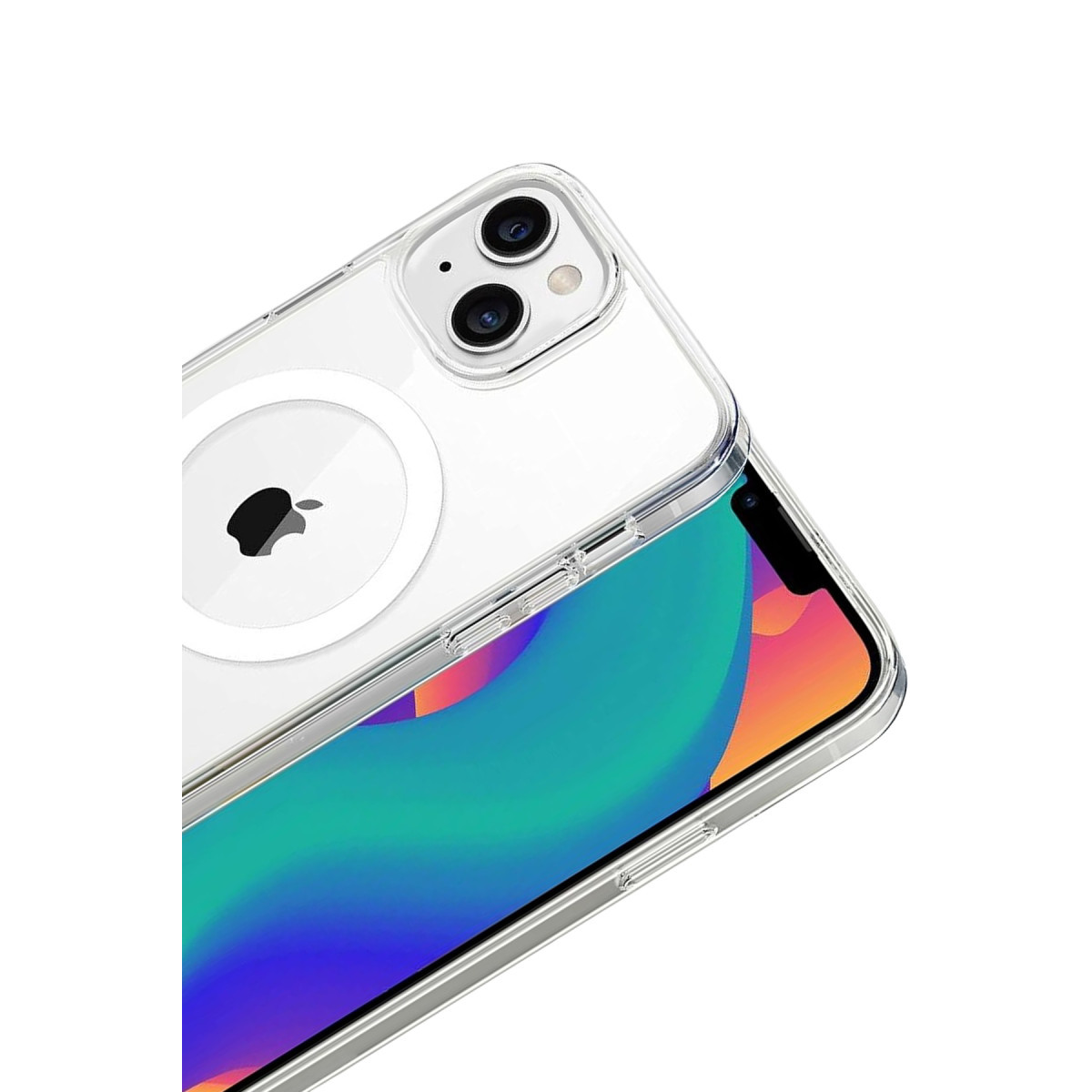 Newface Apple iPhone 14 Combo Sert Şeffaf Magsafe Kapak - Şeffaf — görsel 8