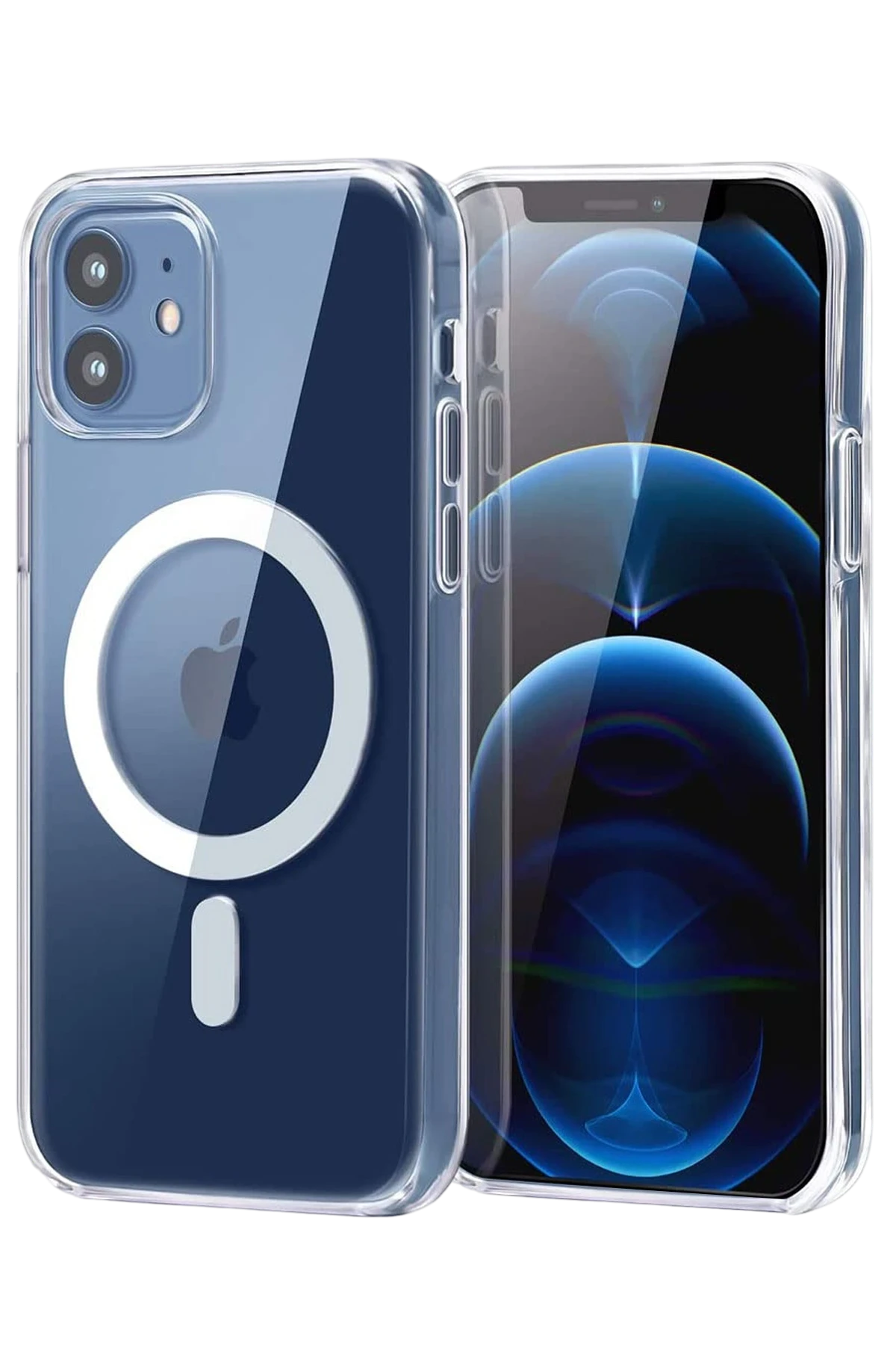 Newface Apple iPhone 11 Combo Sert Şeffaf Magsafe Kapak - Şeffaf