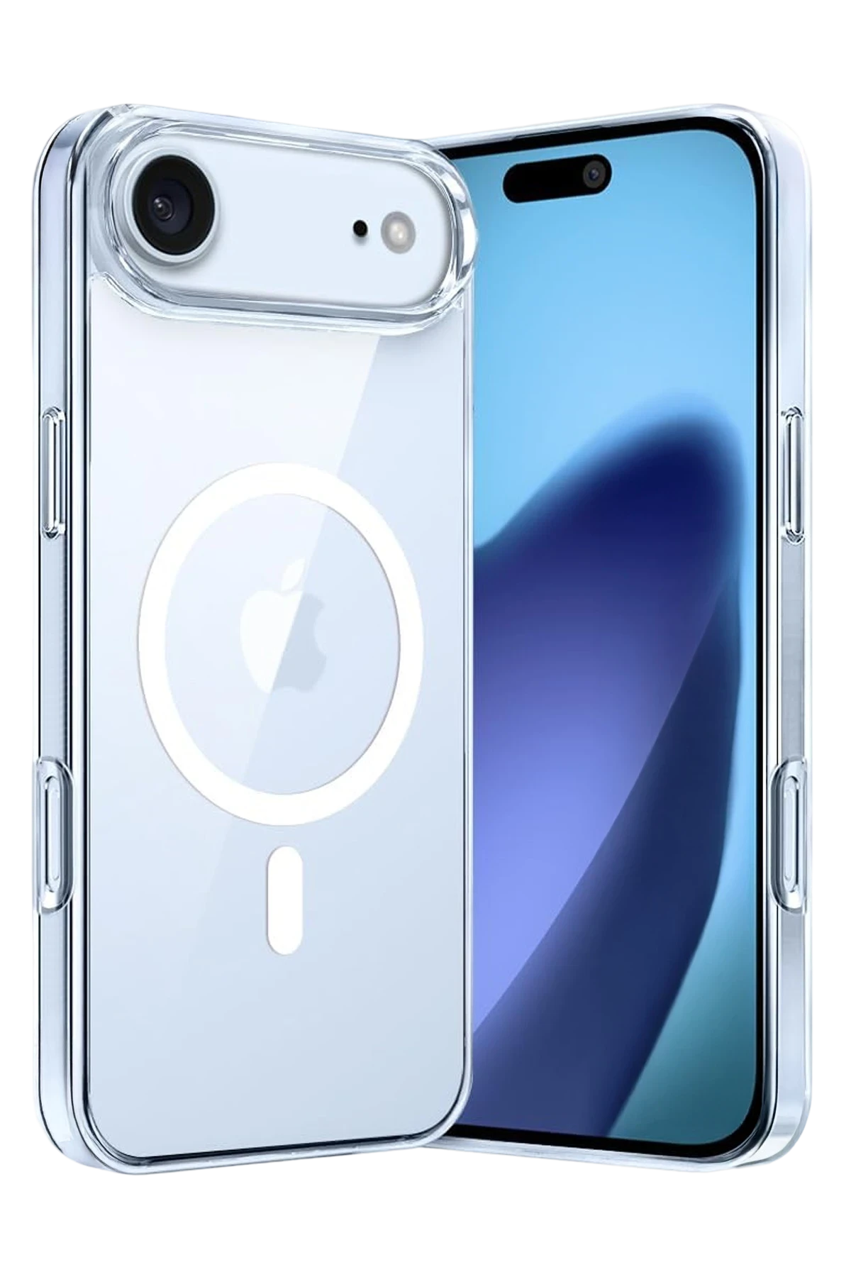 Newface Apple iPhone 17 Air Combo Sert Şeffaf Magsafe Kapak - Şeffaf