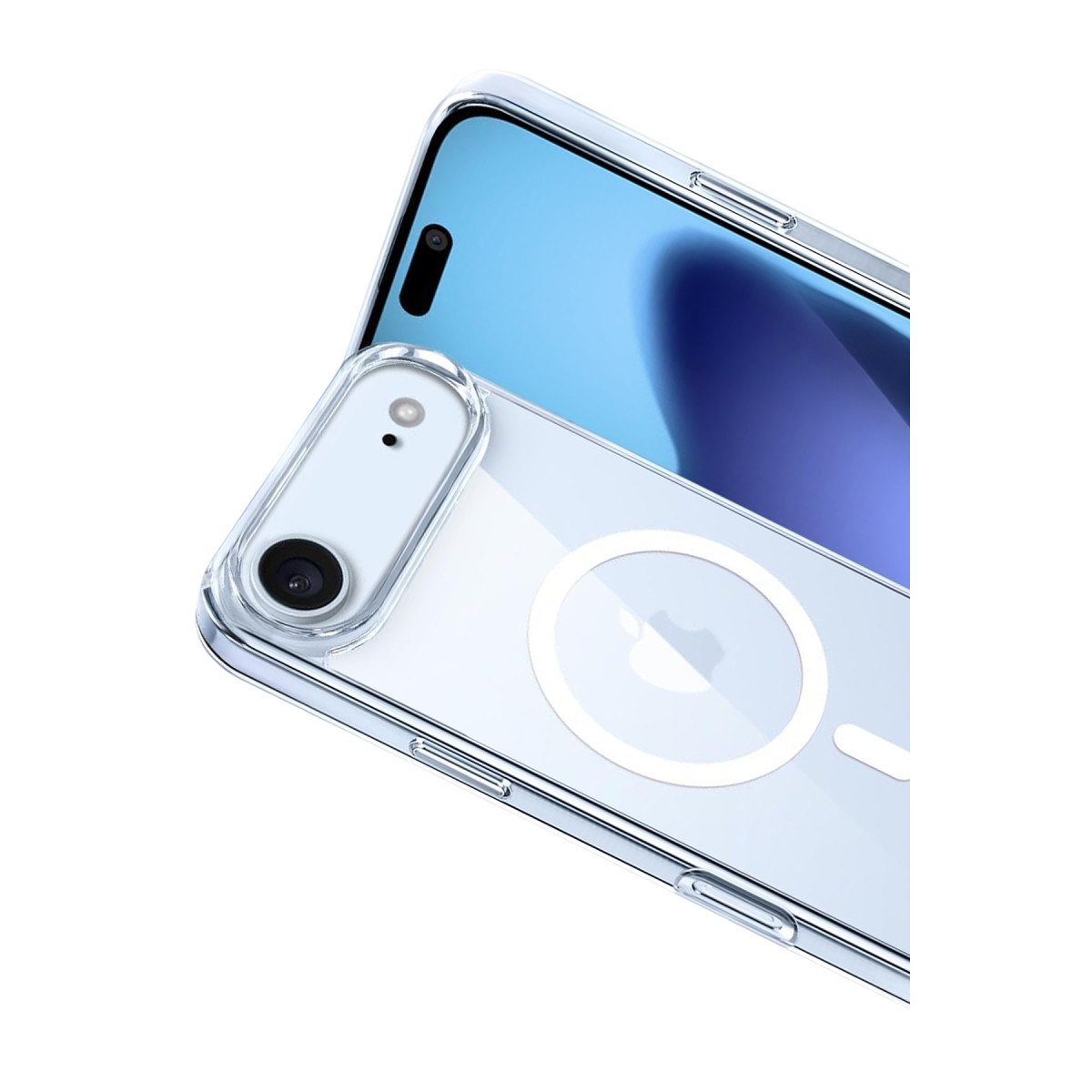 Newface Apple iPhone 17 Air Combo Sert Şeffaf Magsafe Kapak - Şeffaf — görsel 8