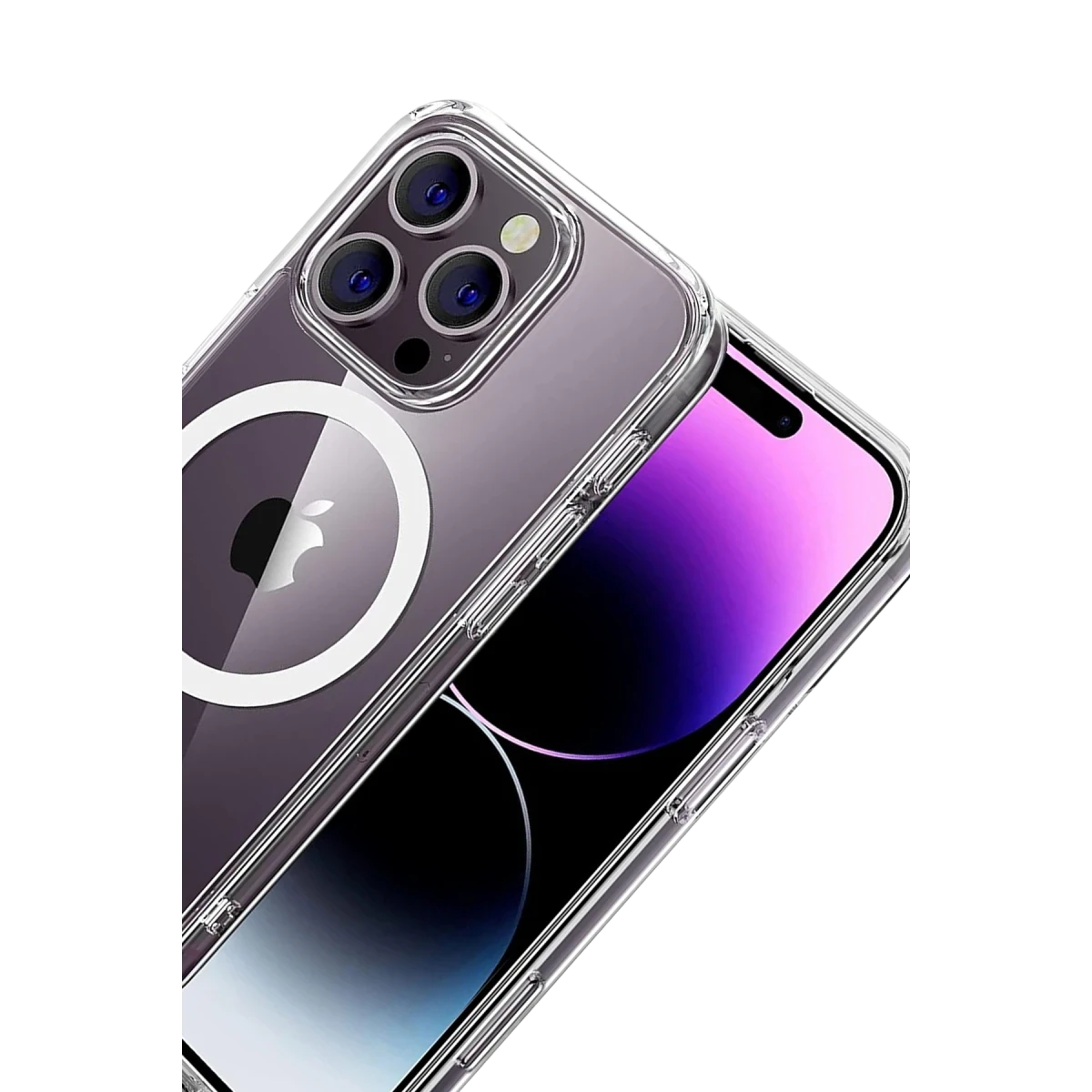 Newface Apple iPhone 16 Pro Max Combo Sert Şeffaf Magsafe Kapak - Şeffaf — görsel 5