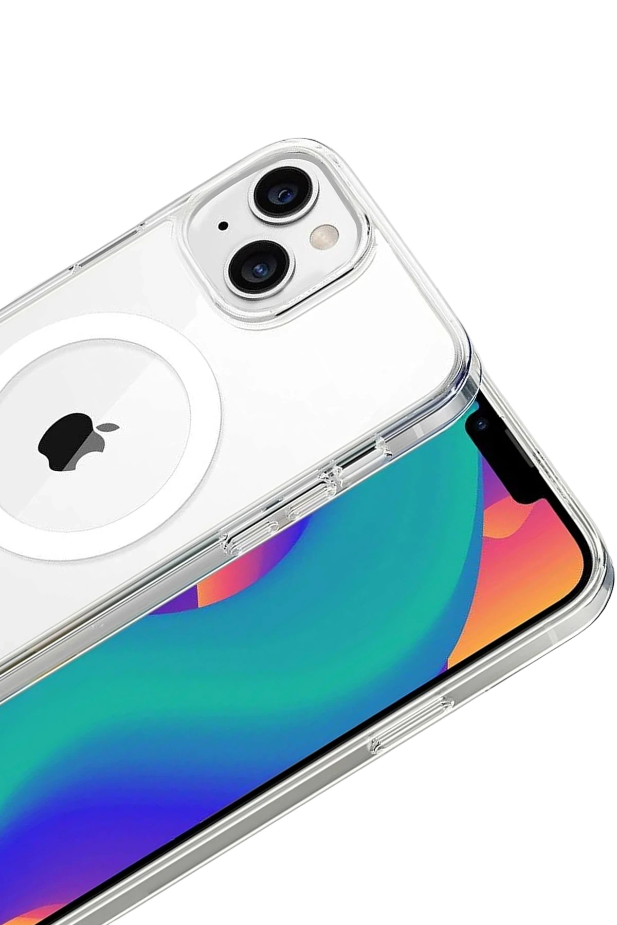 Newface Apple iPhone 15 Combo Sert Şeffaf Magsafe Kapak - Şeffaf — görsel 2
