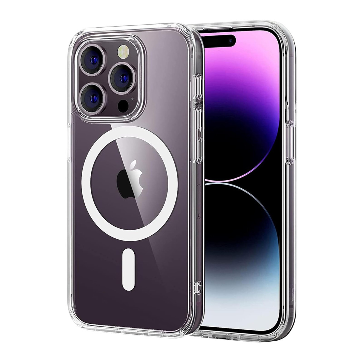 Newface Apple iPhone 14 Pro Max Combo Sert Şeffaf Magsafe Kapak - Şeffaf — görsel 7