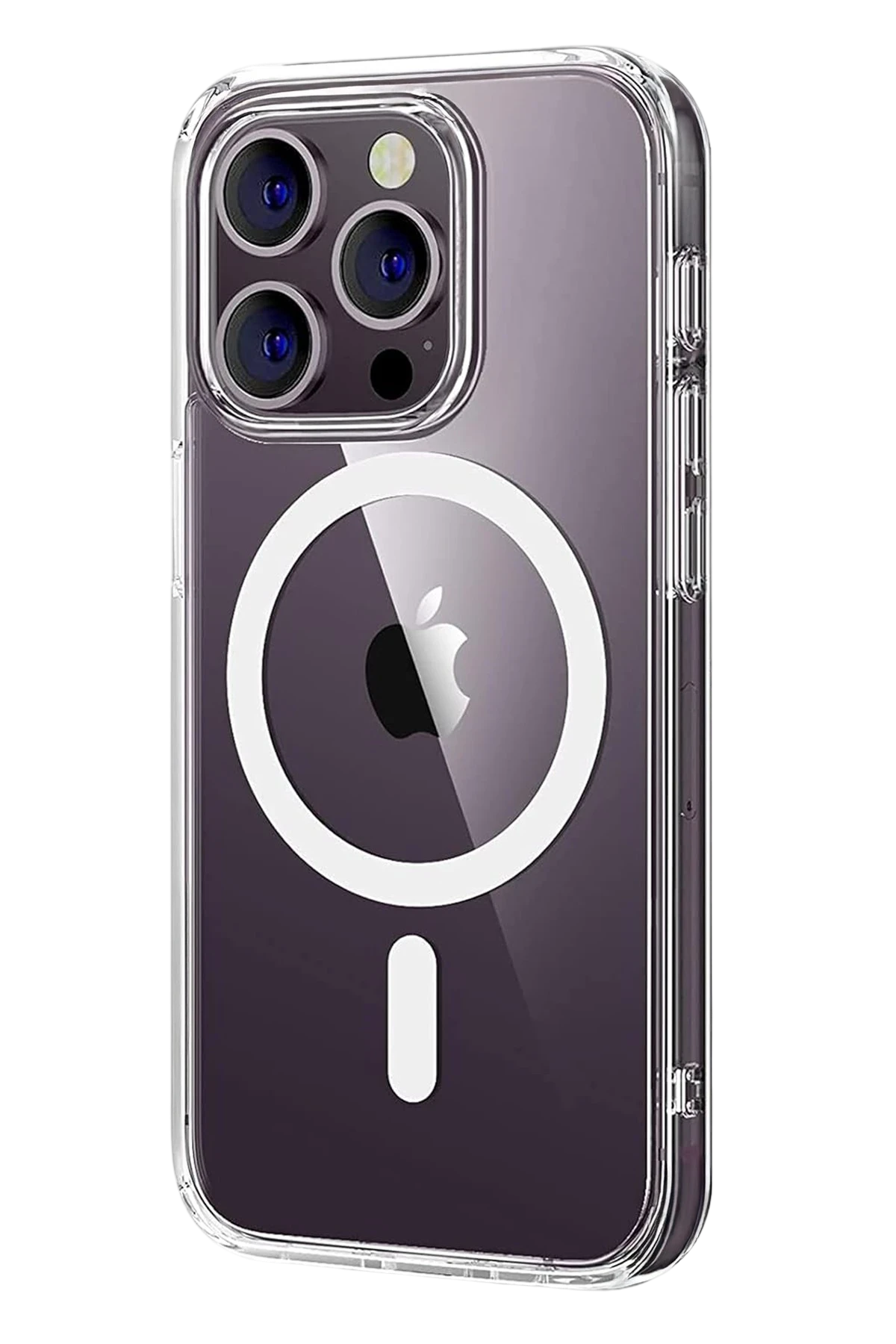 Newface Apple iPhone 14 Pro Max Combo Sert Şeffaf Magsafe Kapak - Şeffaf — görsel 2