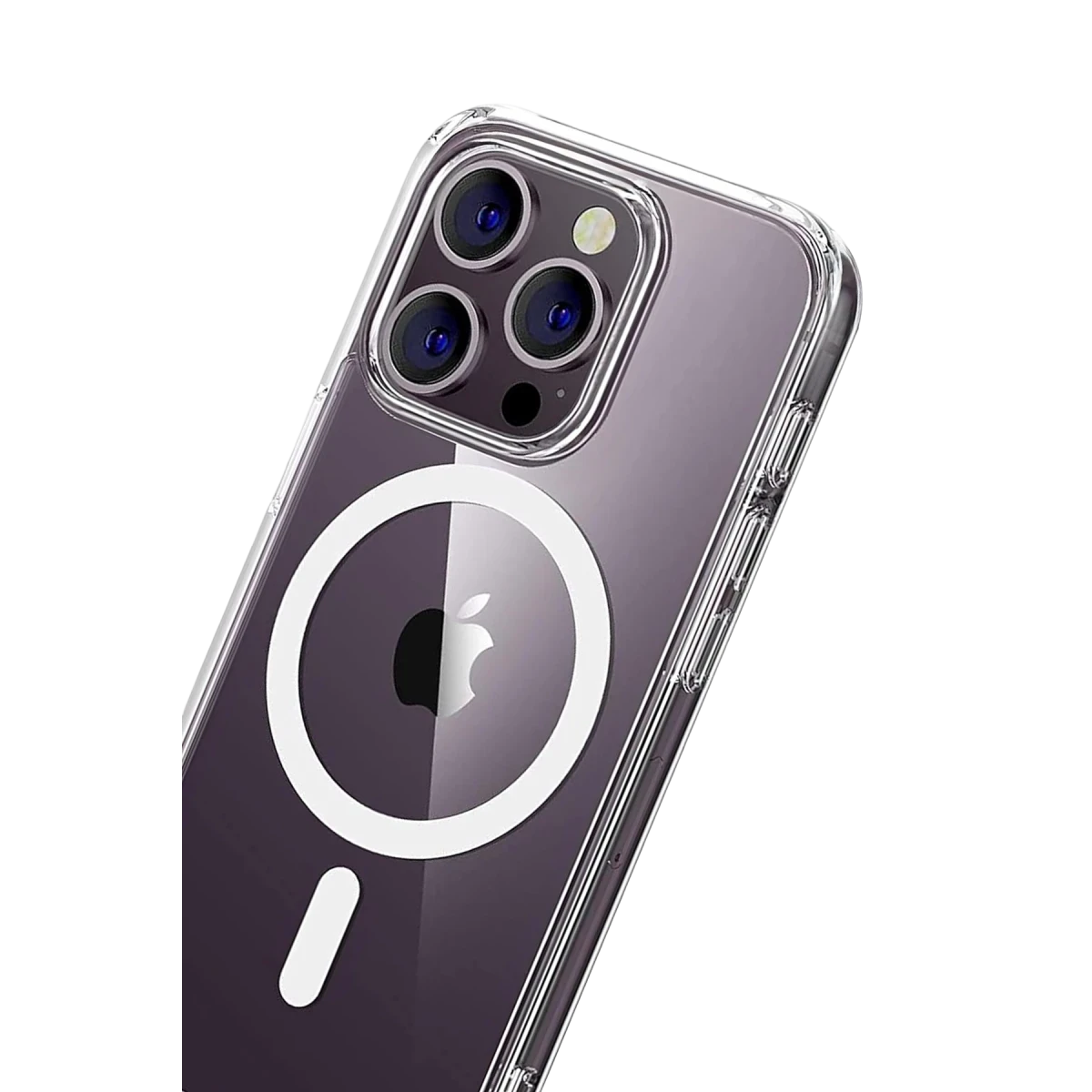 Newface Apple iPhone 14 Pro Max Combo Sert Şeffaf Magsafe Kapak - Şeffaf — görsel 6