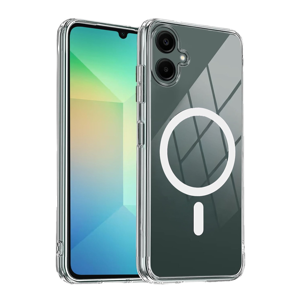 Newface Samsung Galaxy A06 Combo Sert Şeffaf Magsafe Kapak - Şeffaf — görsel 7