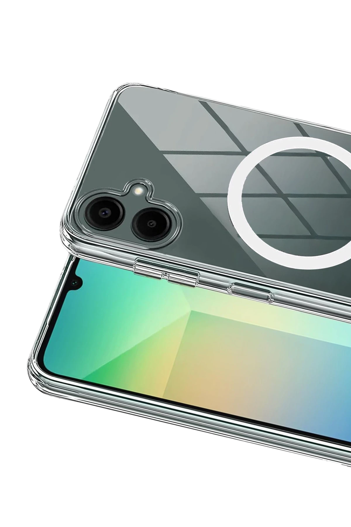 Newface Samsung Galaxy A07 4G Combo Sert Şeffaf Magsafe Kapak - Şeffaf — görsel 2