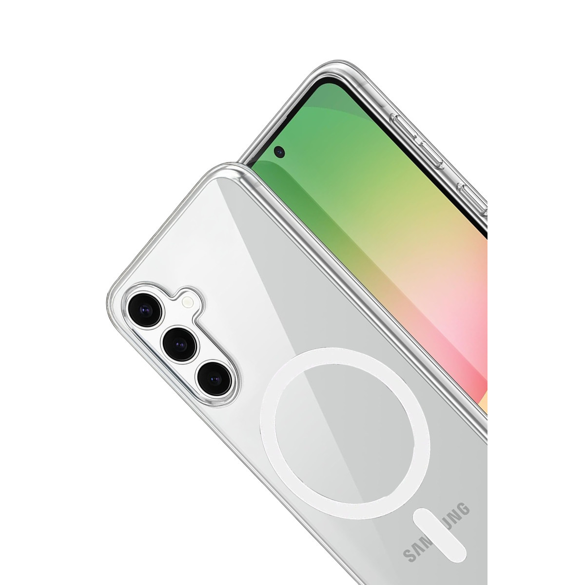 Newface Samsung Galaxy A16 5G Combo Sert Şeffaf Magsafe Kapak - Şeffaf — görsel 9