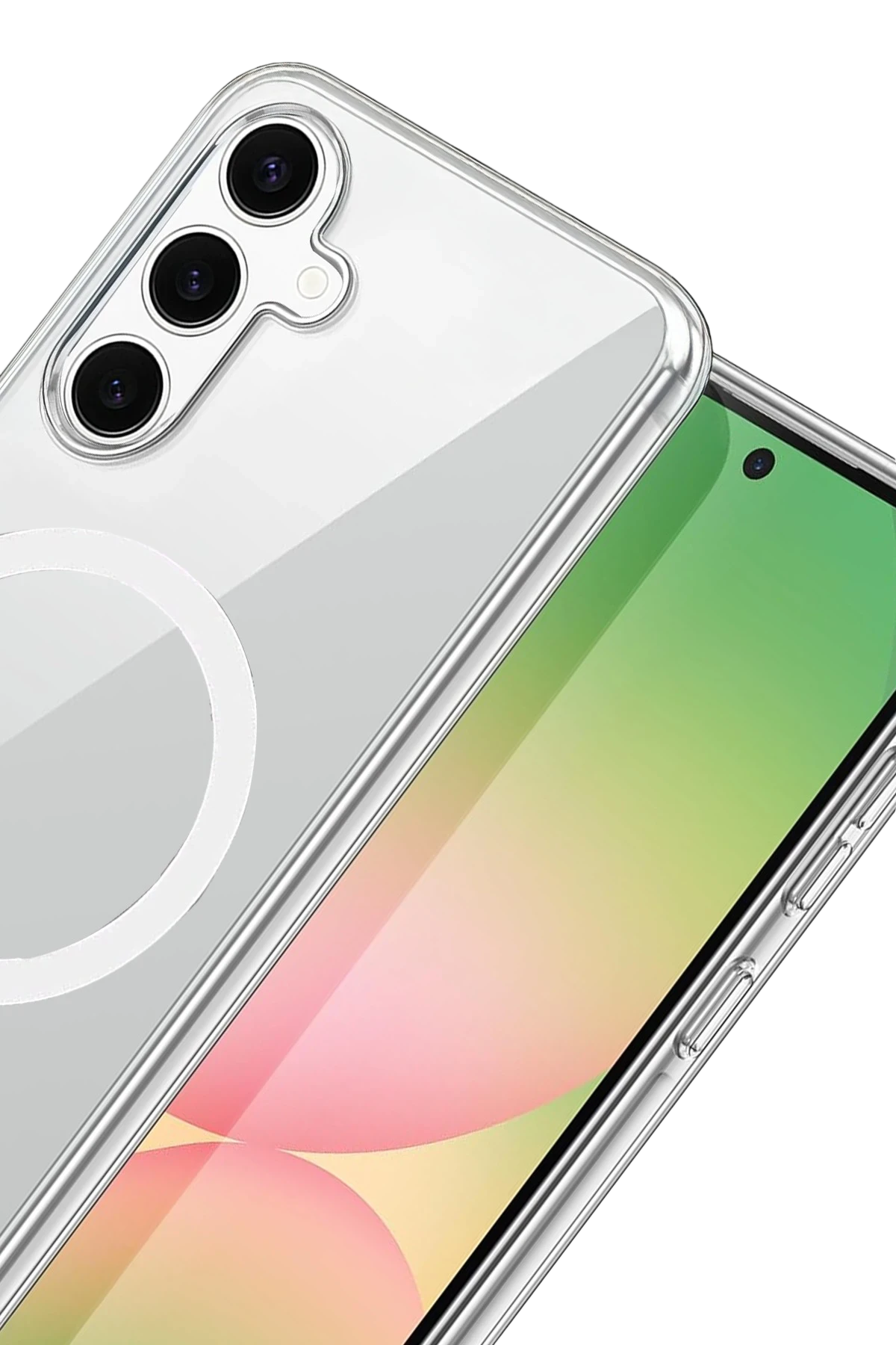 Newface Samsung Galaxy A26 Combo Sert Şeffaf Magsafe Kapak - Şeffaf — görsel 2