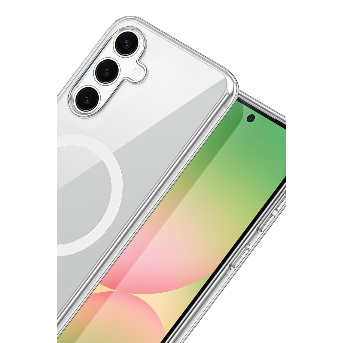 Newface Samsung Galaxy A26 Combo Sert Şeffaf Magsafe Kapak - Şeffaf — görsel 8