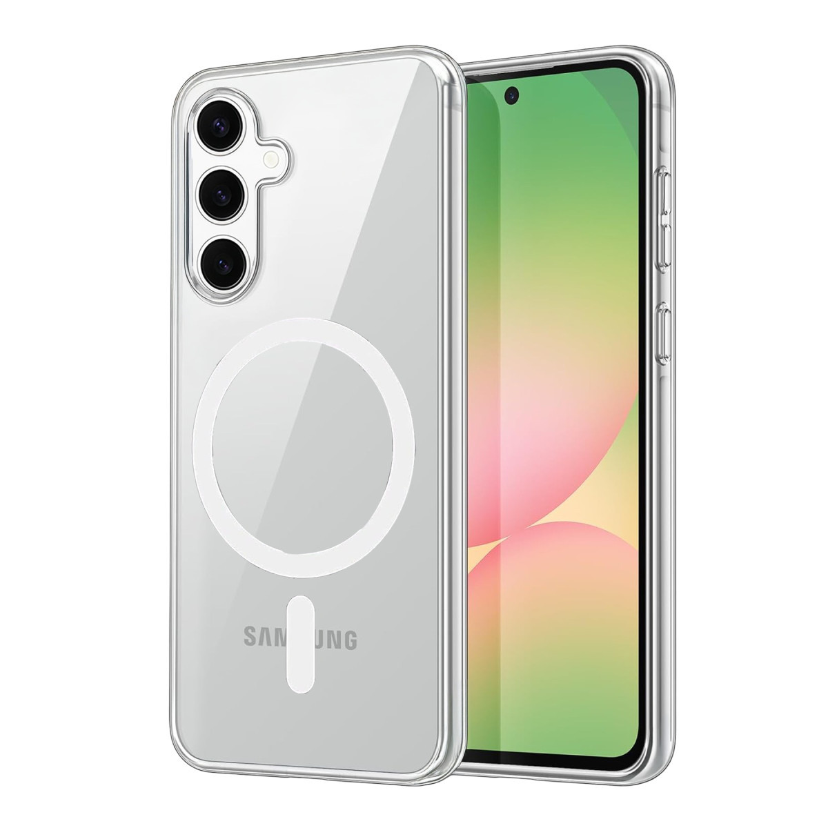 Newface Samsung Galaxy A56 Combo Sert Şeffaf Magsafe Kapak - Şeffaf — görsel 7