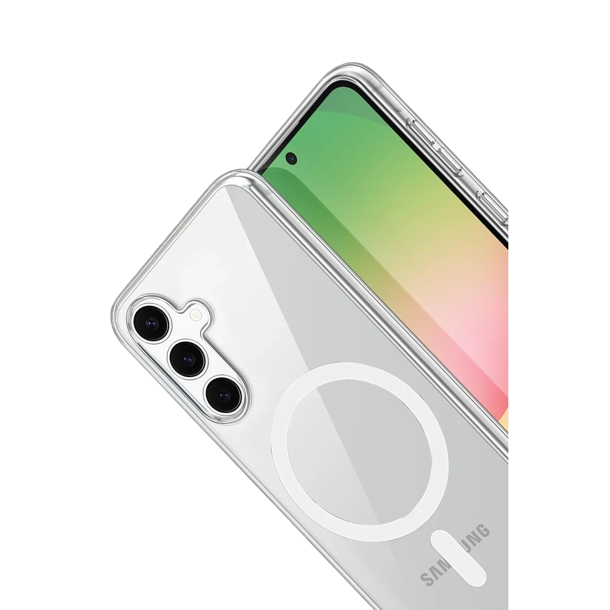 Newface Samsung Galaxy A17 5G Combo Sert Şeffaf Magsafe Kapak - Şeffaf — görsel 6