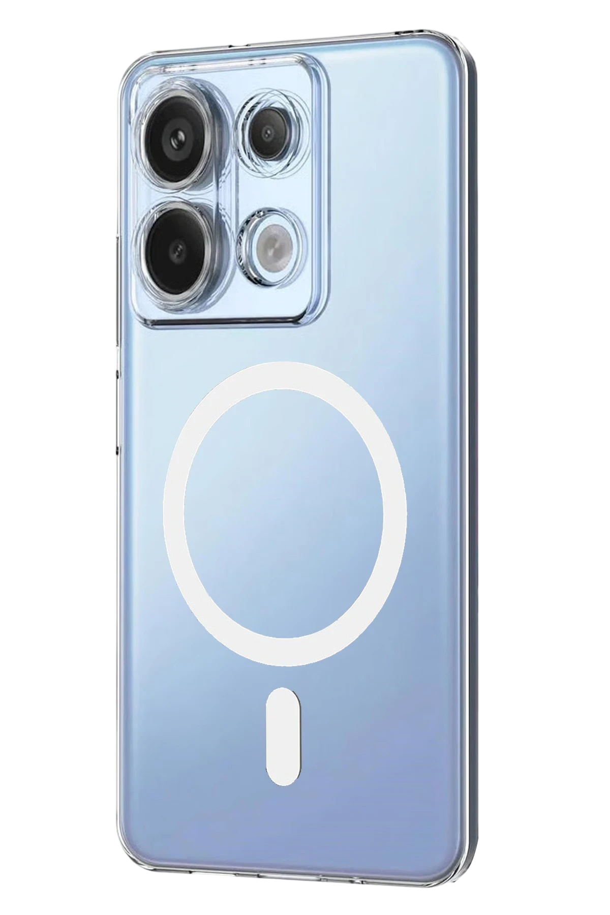 Newface Xiaomi Redmi Note 13 Pro 4G Combo Sert Şeffaf Magsafe Kapak - Şeffaf — görsel 3