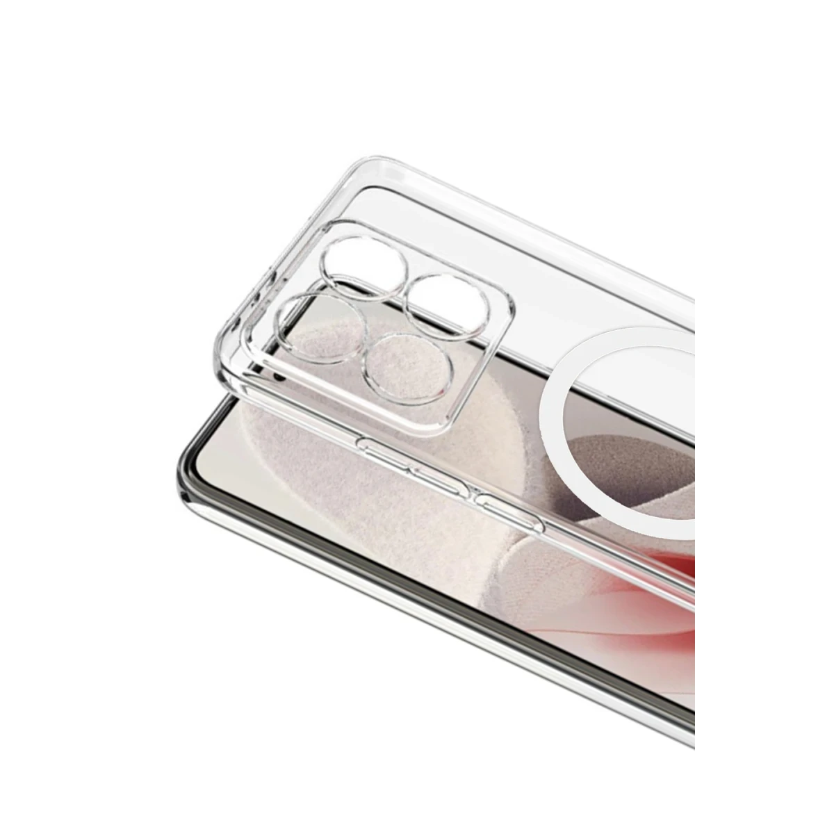 Newface Xiaomi Mi 14T Combo Sert Şeffaf Magsafe Kapak - Şeffaf — görsel 5