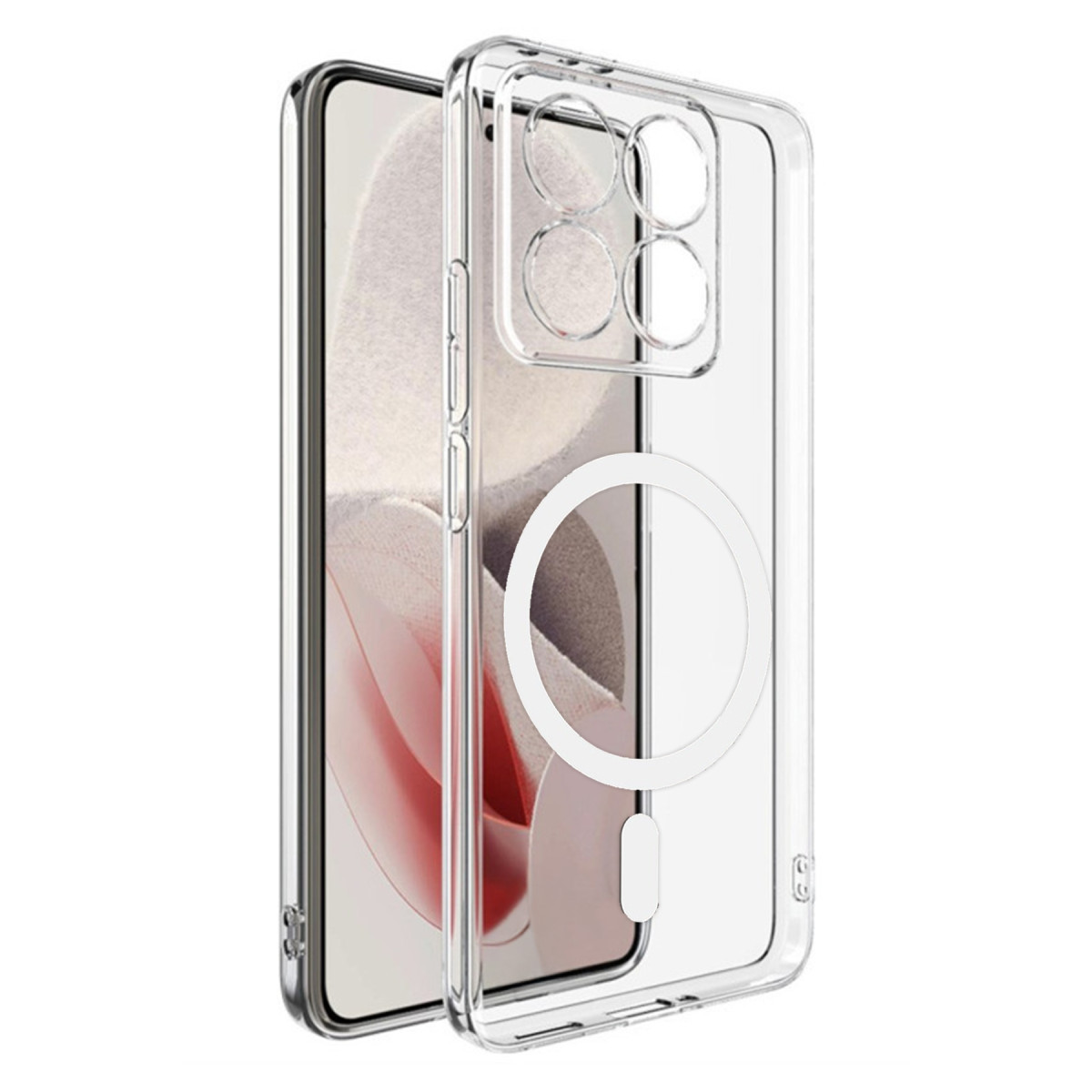 Newface Xiaomi Mi 14T Pro Combo Sert Şeffaf Magsafe Kapak - Şeffaf — görsel 7