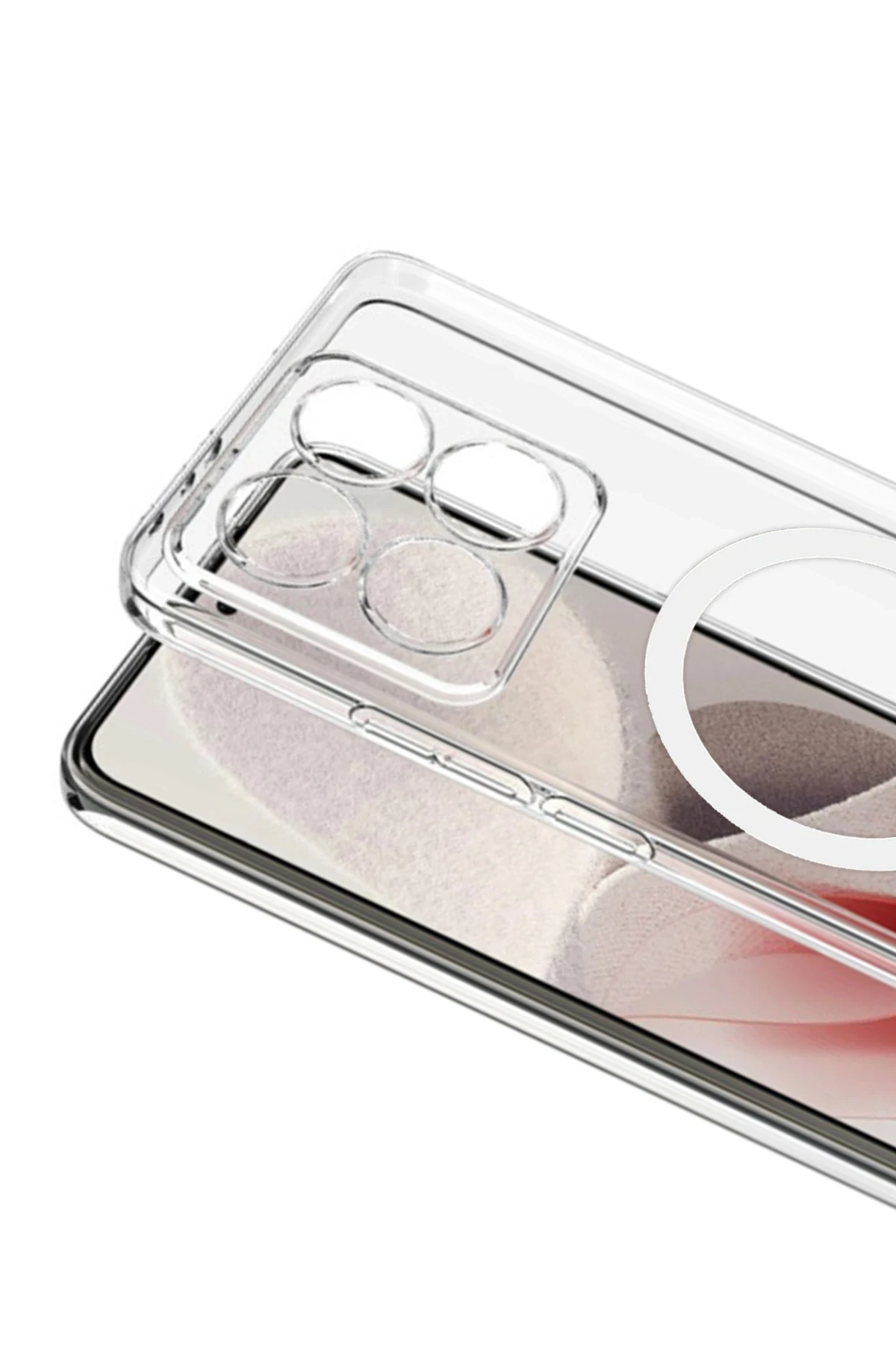 Newface Xiaomi Mi 14T Pro Combo Sert Şeffaf Magsafe Kapak - Şeffaf — görsel 2