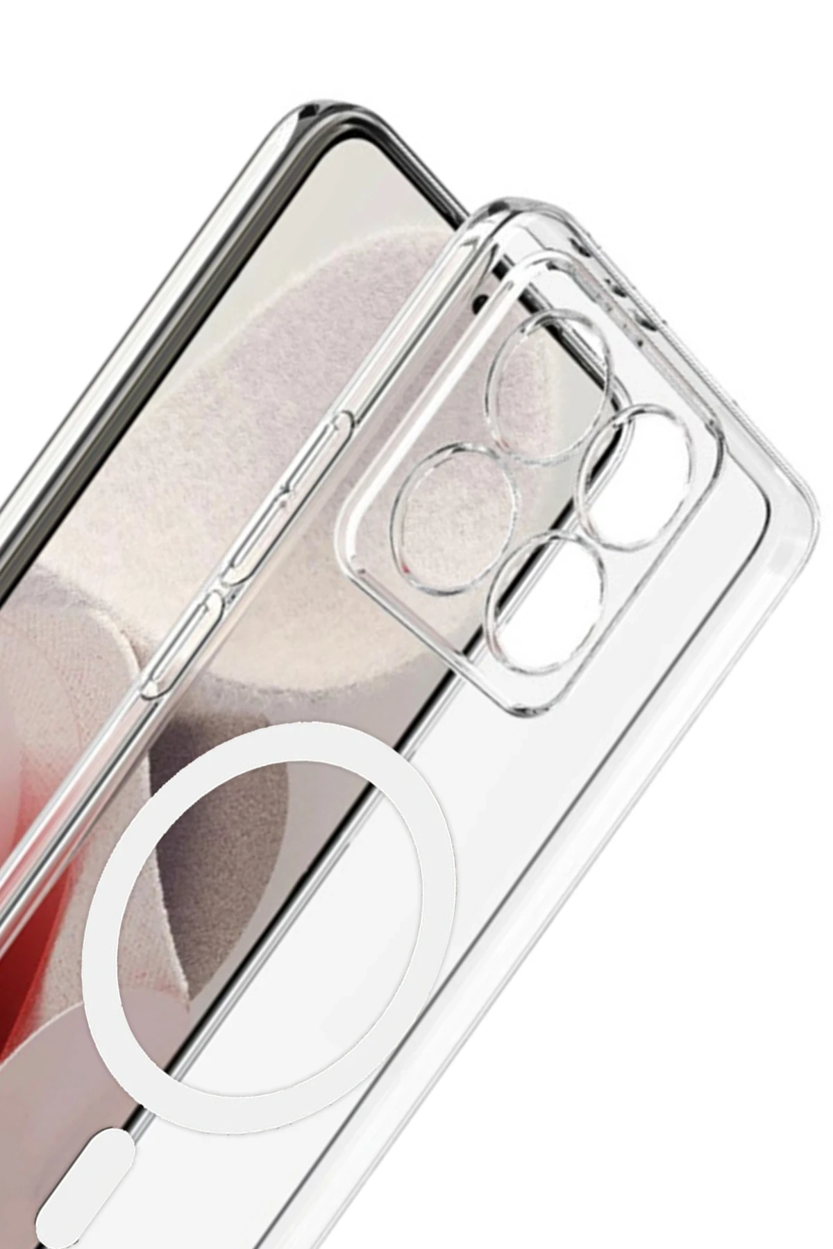Newface Xiaomi Mi 14T Pro Combo Sert Şeffaf Magsafe Kapak - Şeffaf — görsel 3