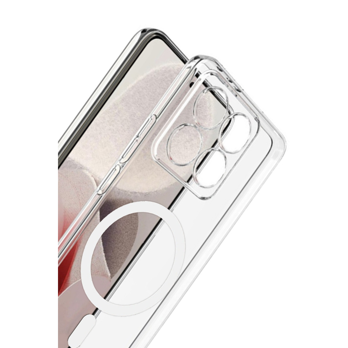 Newface Xiaomi Mi 14T Pro Combo Sert Şeffaf Magsafe Kapak - Şeffaf — görsel 9