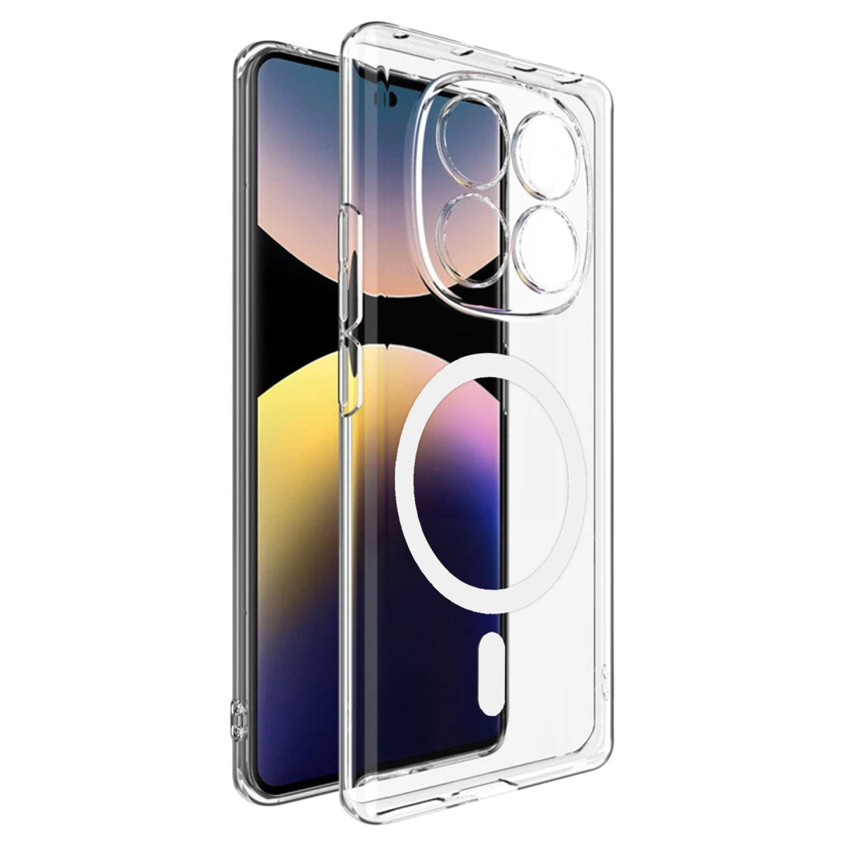 Newface Xiaomi Redmi Note 14 Pro 4G Combo Sert Şeffaf Magsafe Kapak - Şeffaf — görsel 7