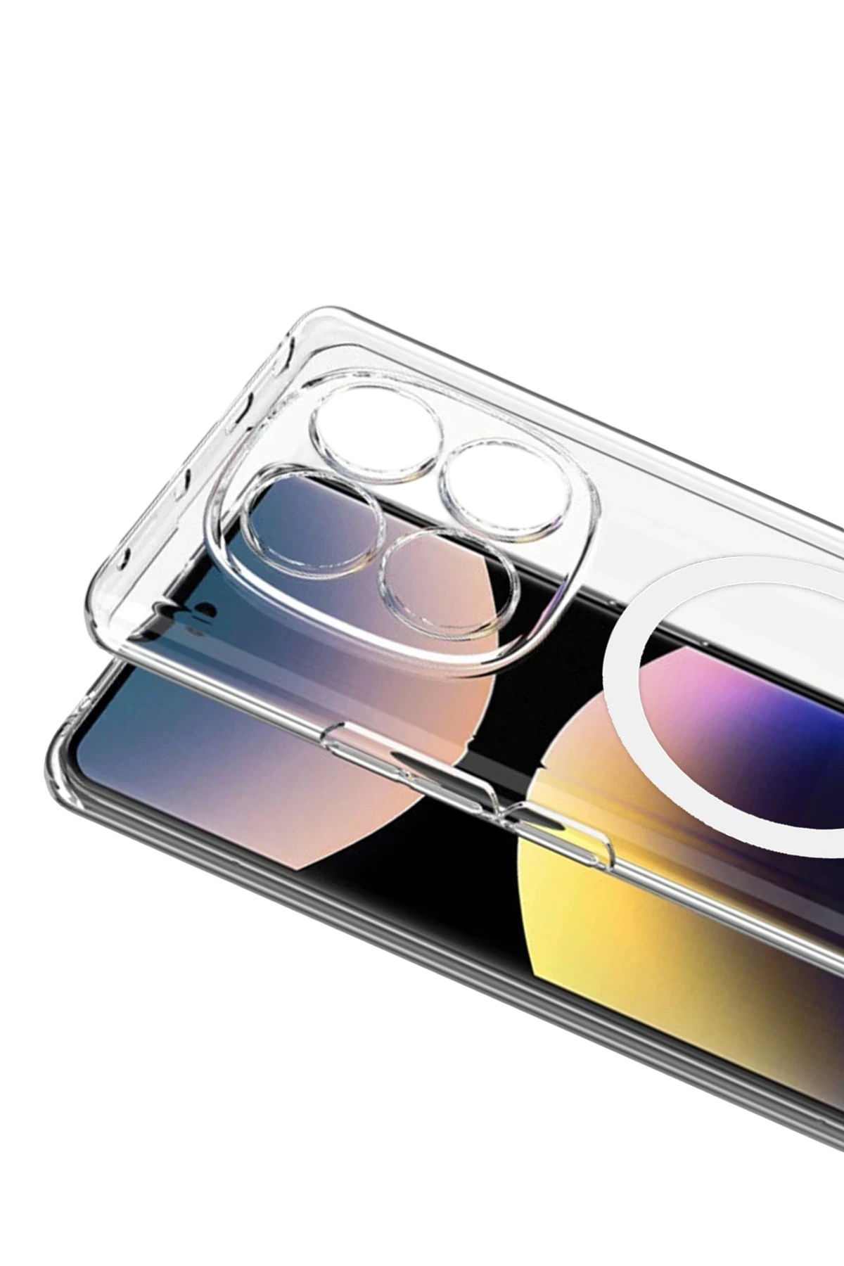 Newface Xiaomi Redmi Note 14 Pro 4G Combo Sert Şeffaf Magsafe Kapak - Şeffaf — görsel 2